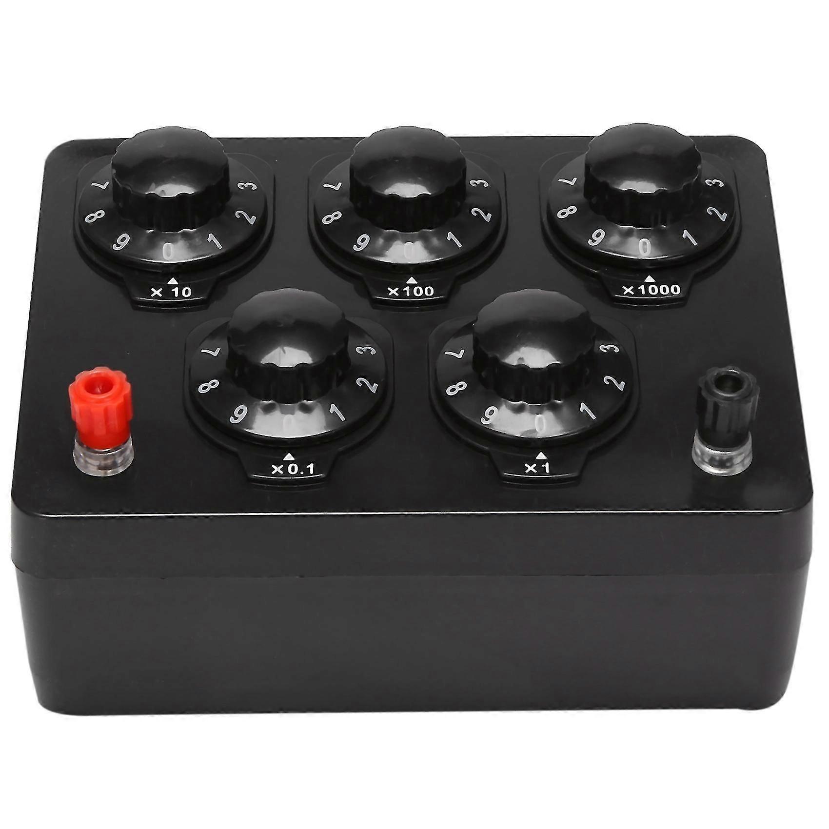 صندوق المقاومة الأسود صندوق مقاومة العقد المتغير الحديد 0-9999.9 أوم 165x125x60mm Forphys-haoyi