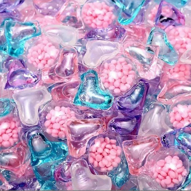 Bile detergent de rufe 5 în 1, 50/100 de perle detergent de rufe parfumate de lungă durată, bile detergent de rufe, capsule de rufe, ustensile de spălat și AC