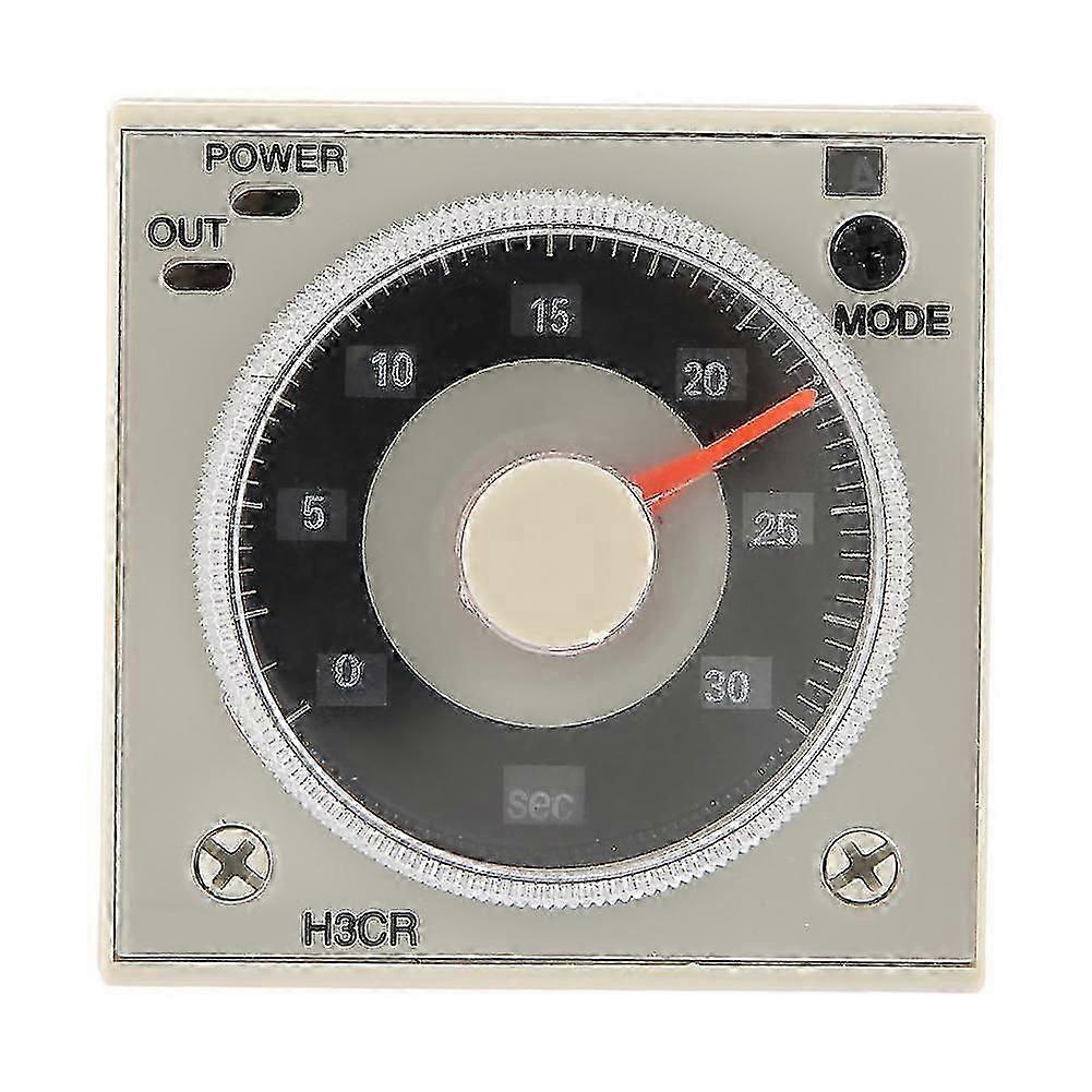 Delay Timer Relay-H3CR-A Delay Timer Relay 0.5S-300H Knob Control Time Relay 11-Pin 100-240VAC 100-125VDC