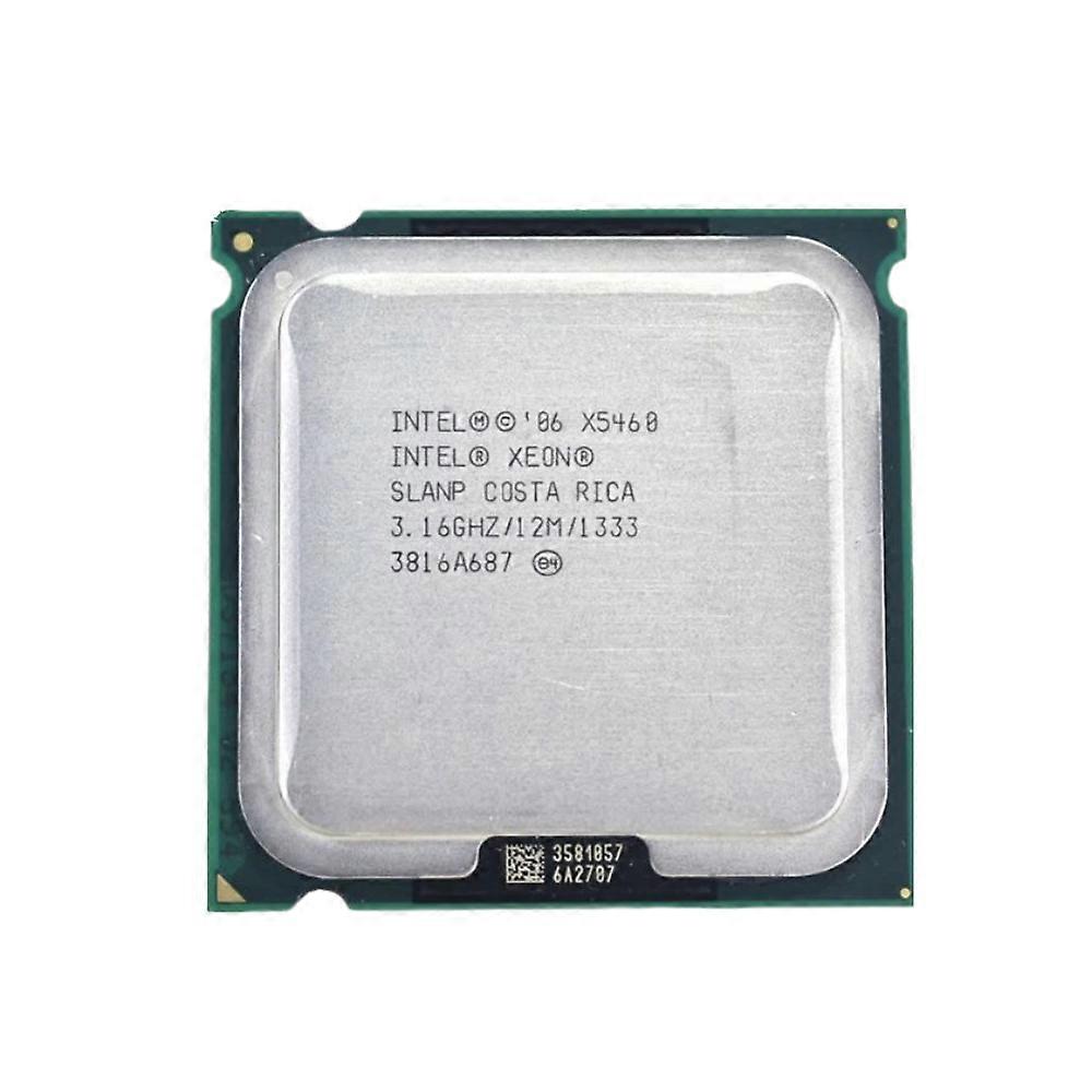 Xeon X5460 CPU - Socket LGA771, 4 Cores, 8 Threads, 3.16GHz, 12MB L2 Cache, 120W TDP.