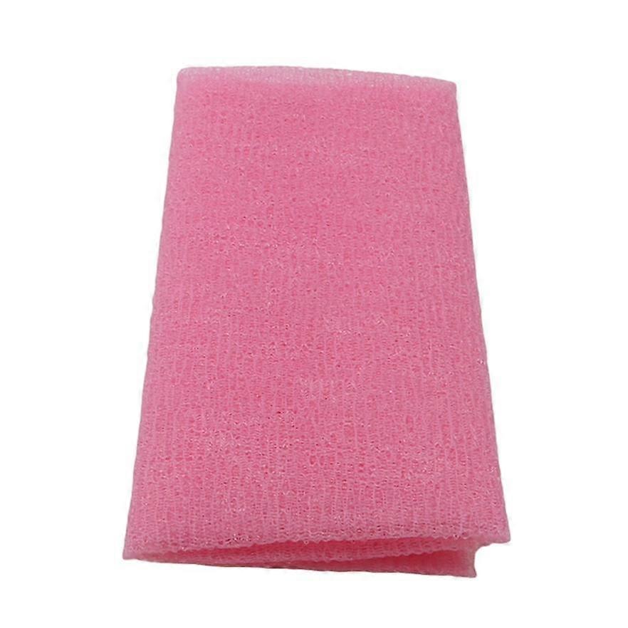 Pure Color Long Strong Soft Bath Towel for Back Rubbing