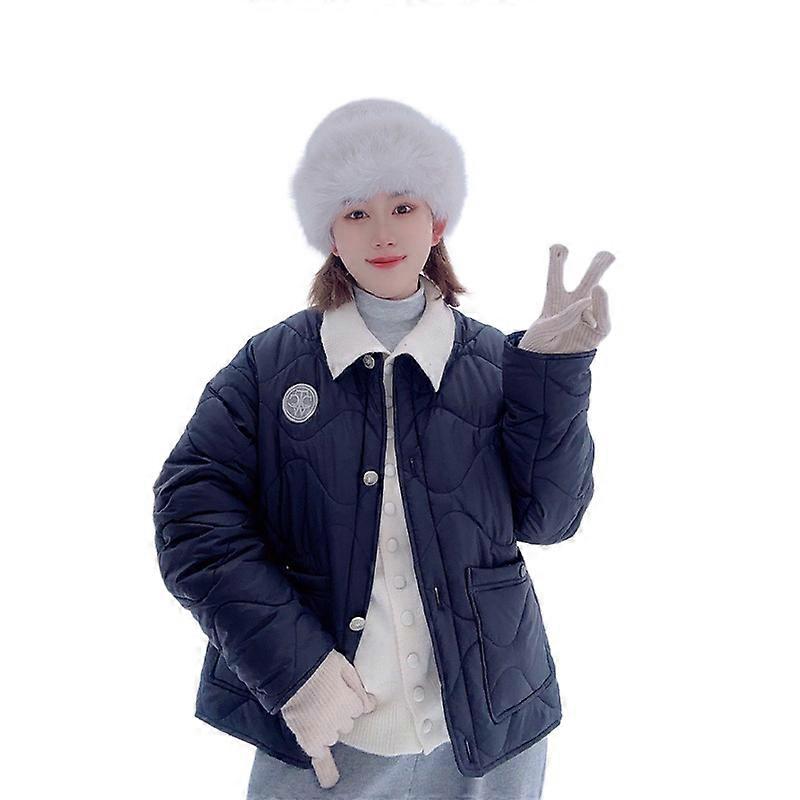 2025 Autumn Style Round Neck Warm Cotton Jacket