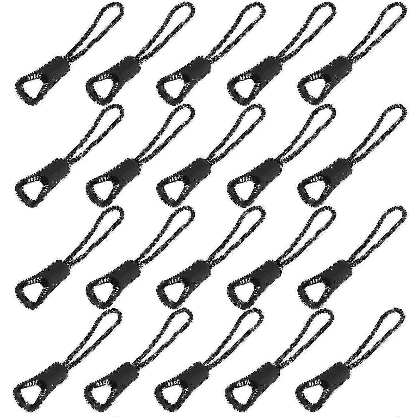 20pcs Useful Zipper Head Pull Ropes Zipper Puller Cables Backpack Accessories