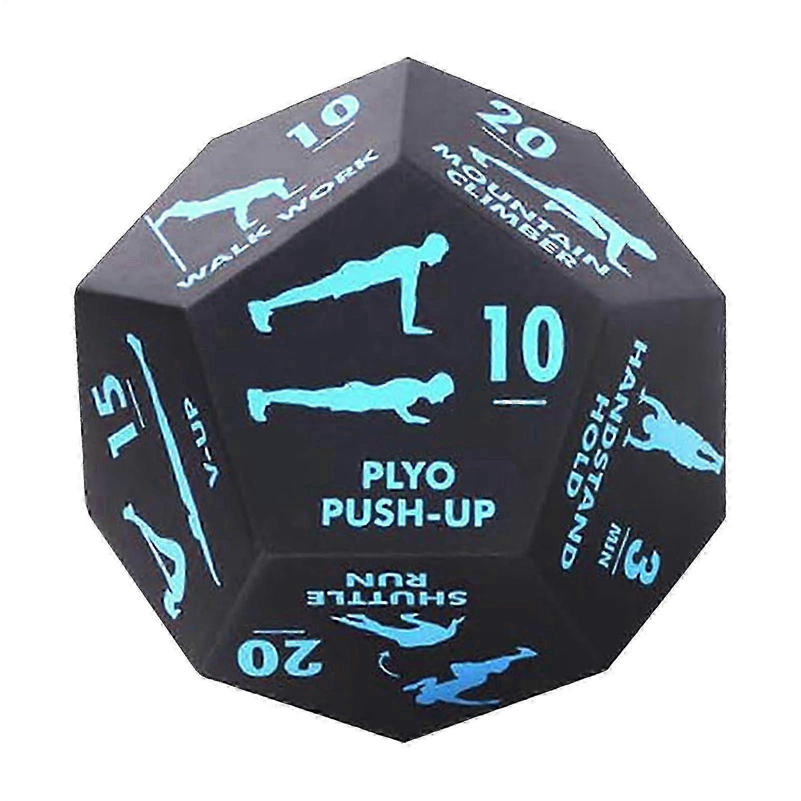 Exercise dice for sports events – Exercise dice for home gym – Accessories for sports, home, Blue