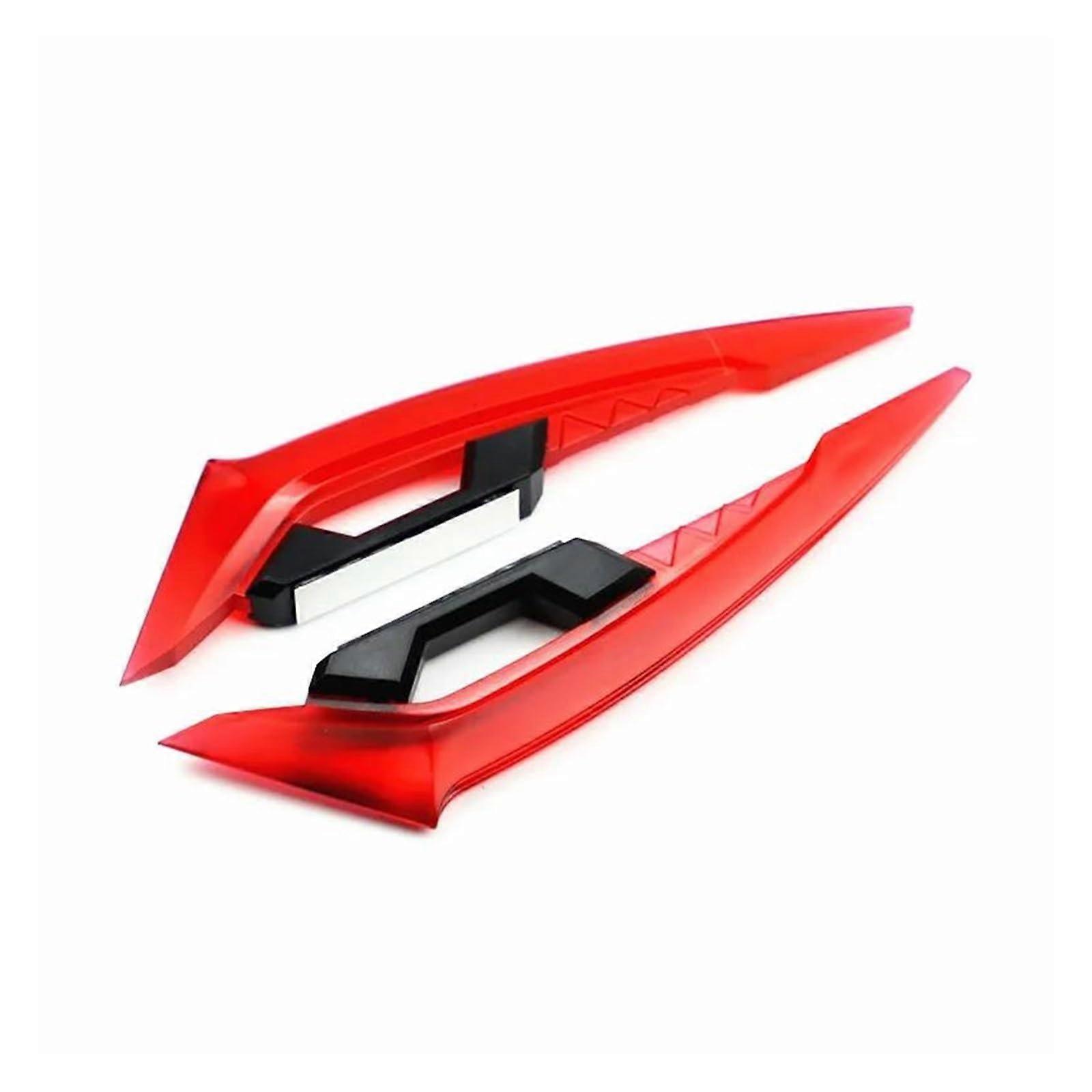 950SM Front Fairing Wing Side Spoiler Aerodynamic Vinyl Stickers Transparent Red