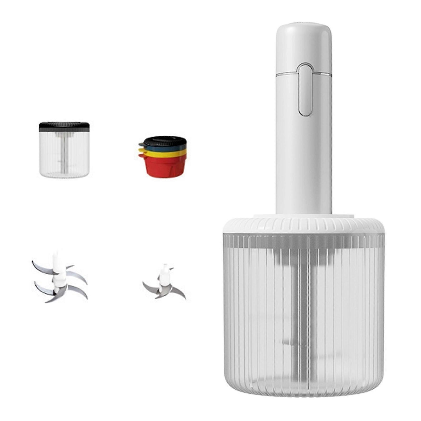 Miniature Kitchen Gadget Powerful Electric Meat Grinder Vegetable Cutter Nut Processor Safe ABS Kitchen Appliance  White