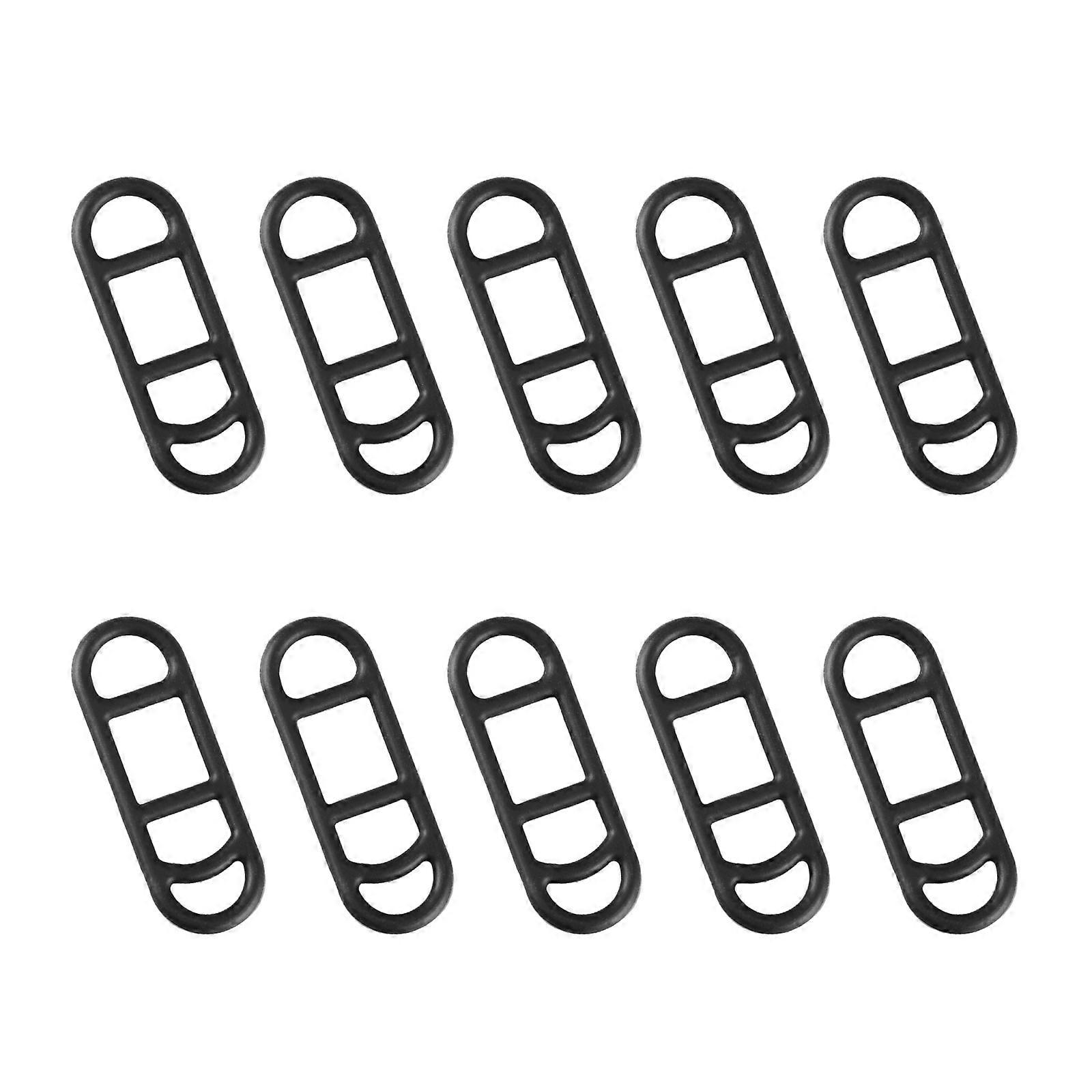 10 Pcs Bike Light Silicone Mount Bands Bicycles Light Fixing Straps Adjustable Elastic Strap for Flashlights Light Multicolor