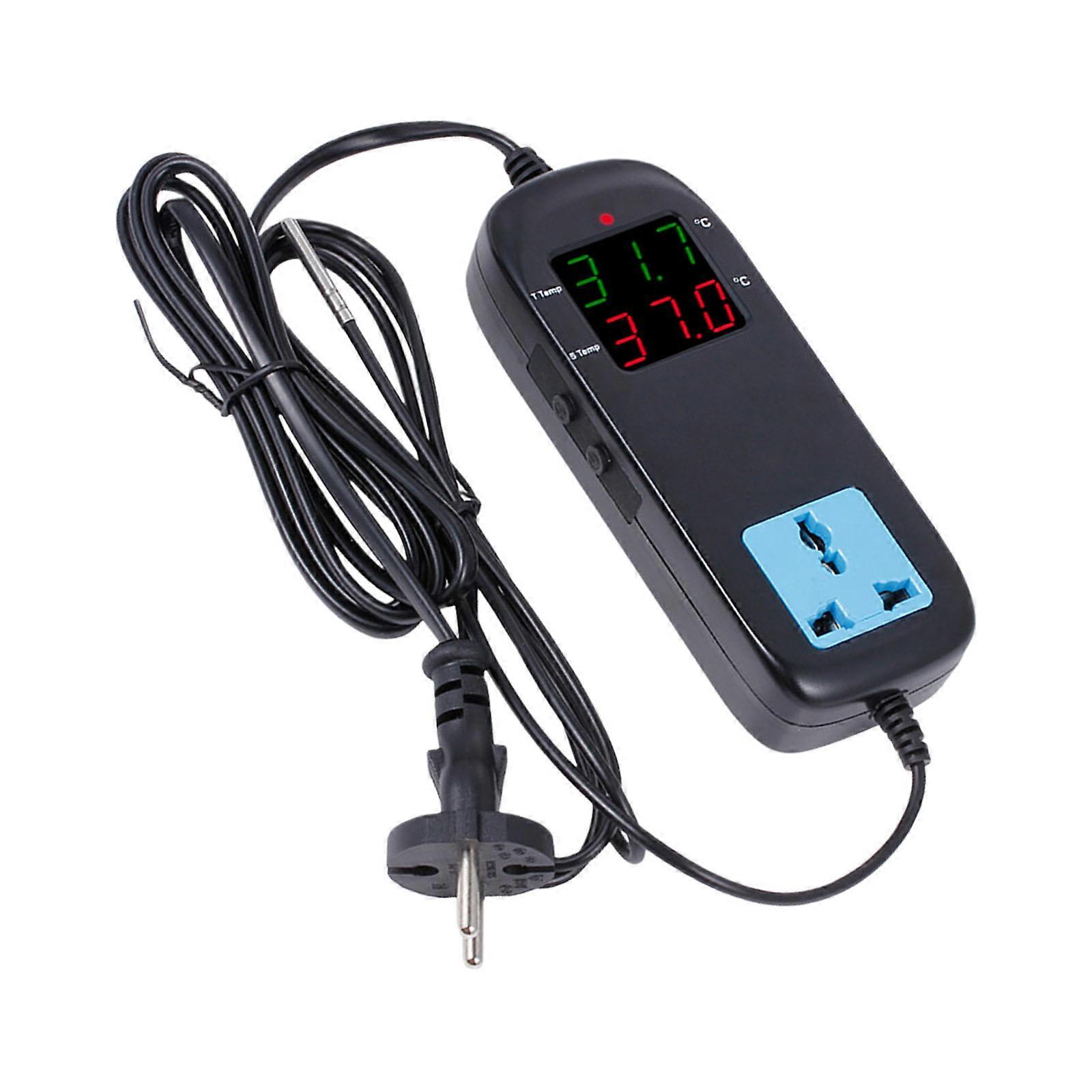 Temperature Control Double Display Programmable Thermostat For HVAC Systems Industrial Wide Temperature Ranges -40℃ To 120℃ Multicolor