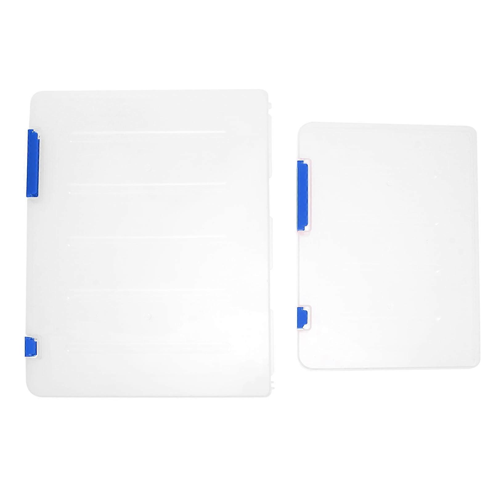 Mizh 2Pcs File Storage Boxes Document Cases File Boxes File Document Organizers