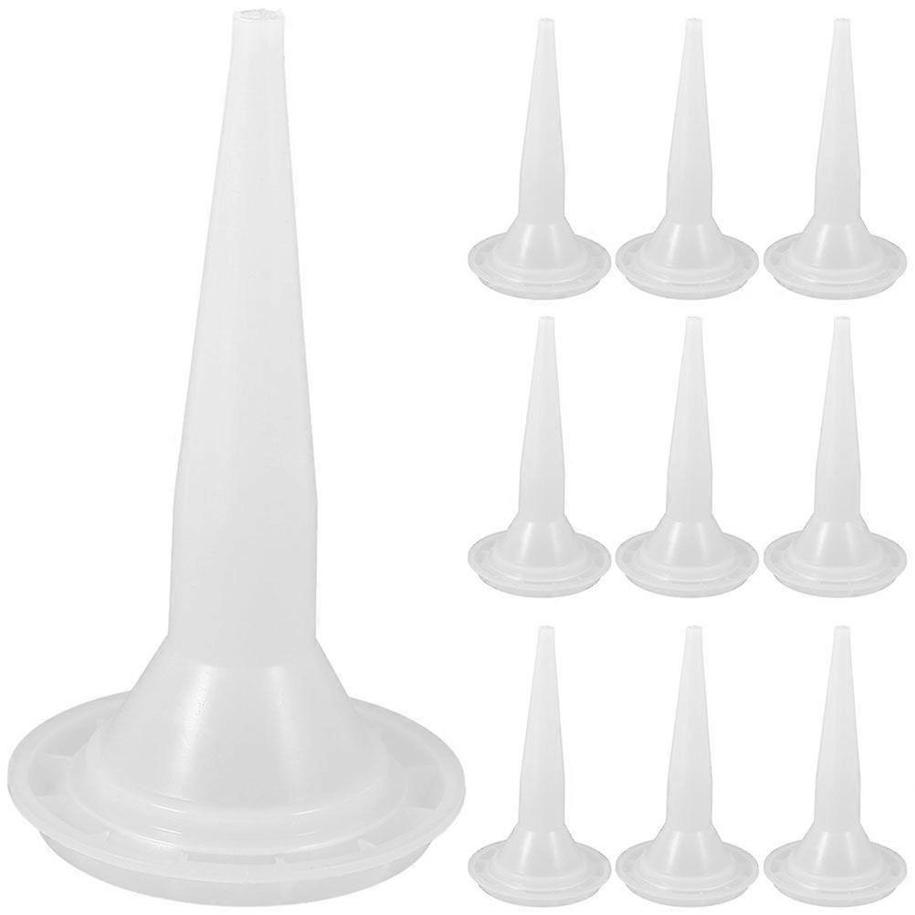 10pcs Caulking Nozzle Tips Set Flexible Plastic Caulk Nozzles Large Nozzle Caulking Tools Reusable Plastic Caulking Nozzle Tips