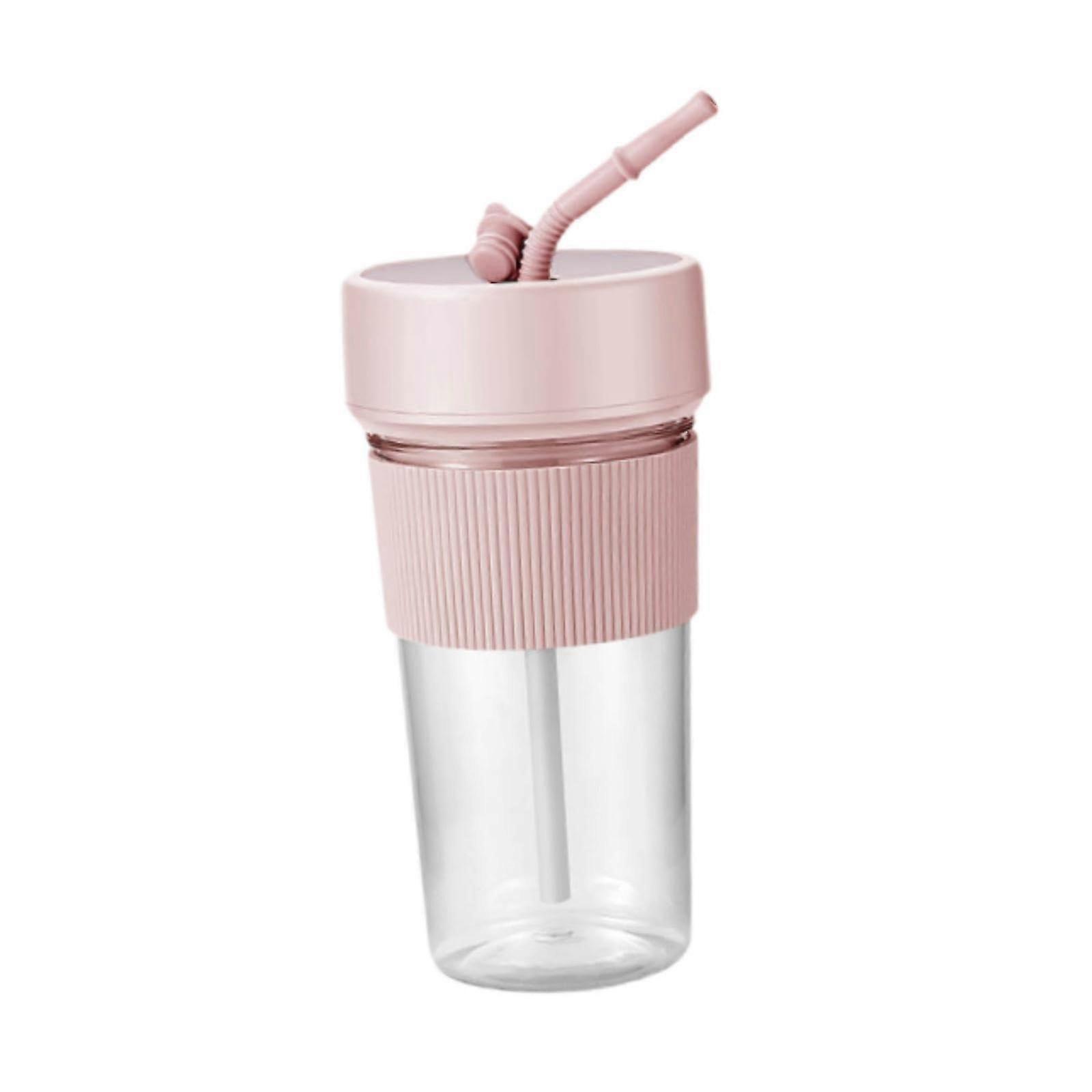 Portable Juicer Blender Cup 350ml  Speed Mini Electric Smoothie Maker for Travel Office Home Pink
