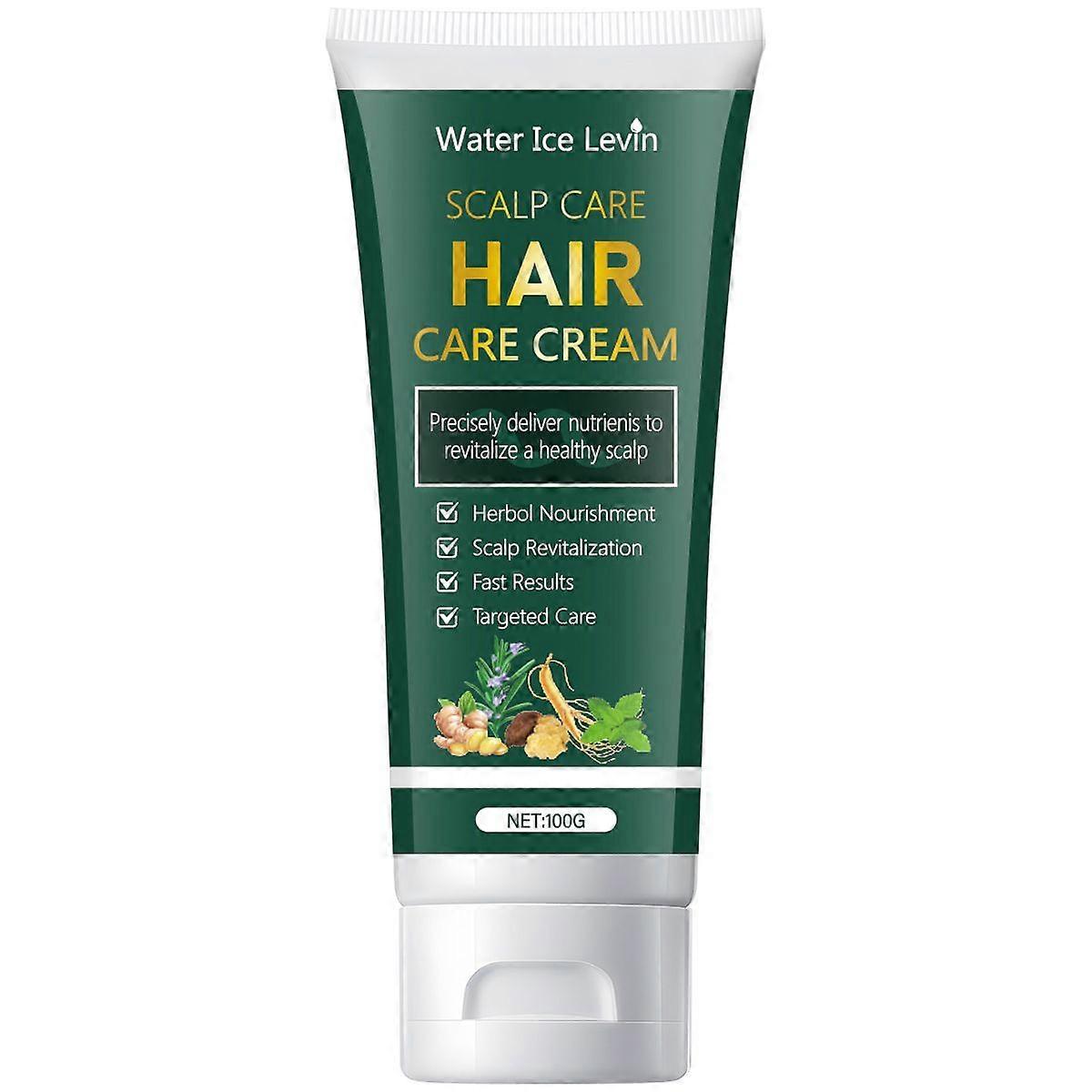 Scalp Relief Cream - Relief for Dry, Itchy, Flaky Scalps & Dandruff - Scalp Moisturizer with Herbol Nourishment, Scalp Revitalization, 100G