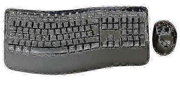 ?5050 Wireless Comfort Desktop Keyboard And Mouse Set Italian Layout QWERTY Ergonomic Design Silent Typing Experience?