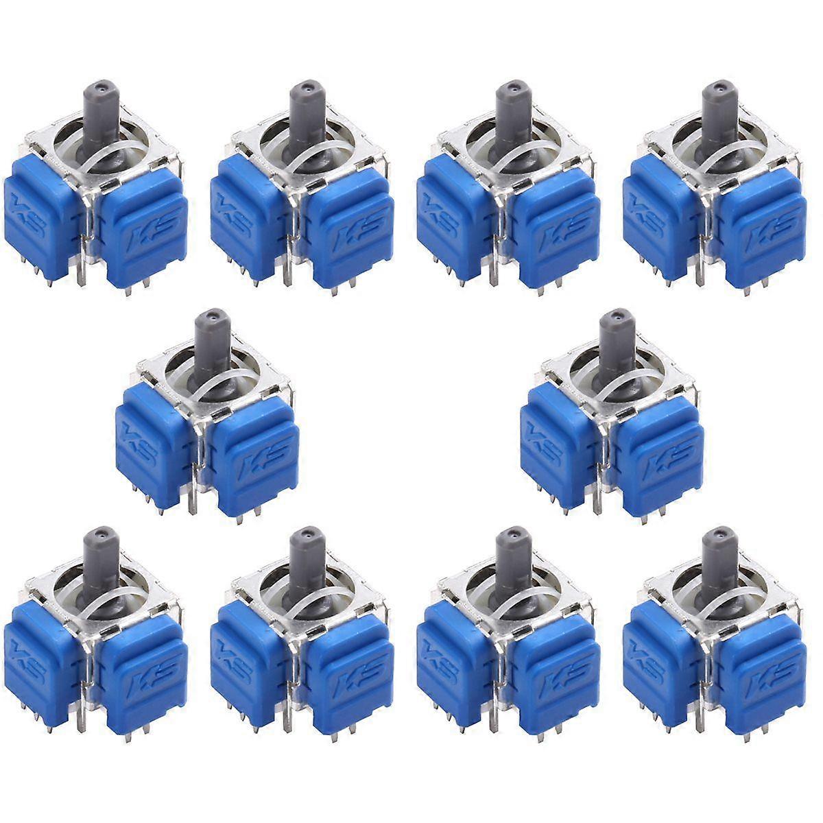 10PCS TMR Electromagnetic Hall Effect Joystick for Controller 3D Analog Stick Replacement Repair Par