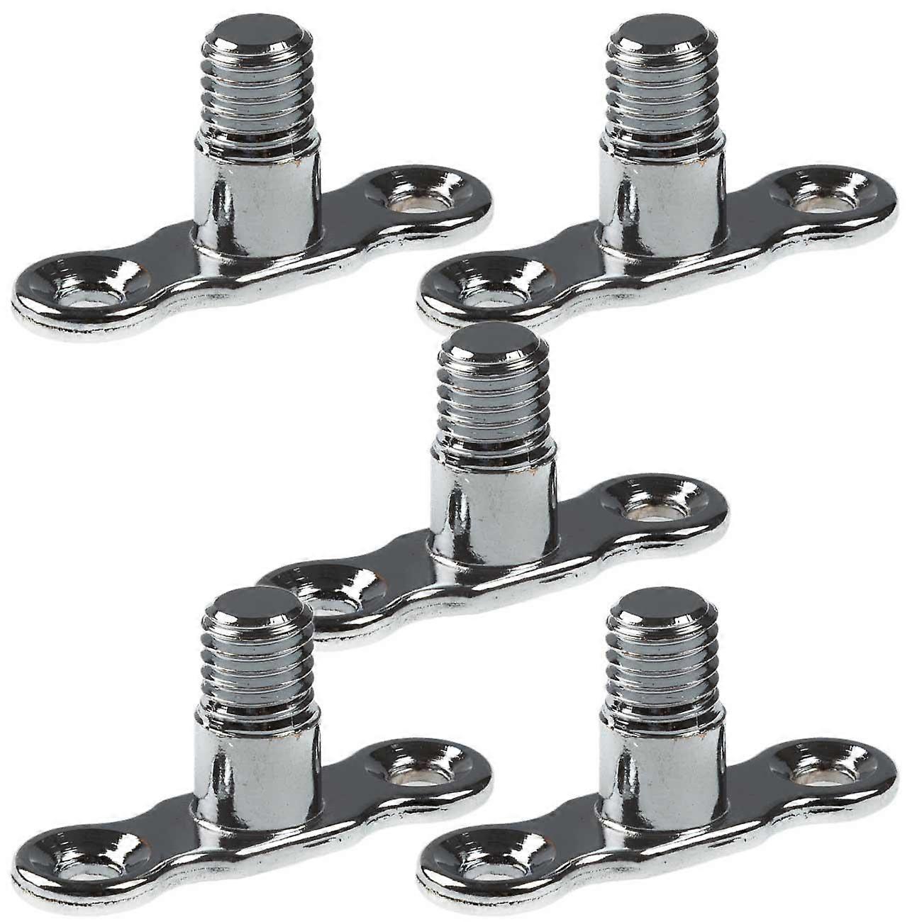 5 x Male Back Plate For Munsen Rings Chrome M10 Thread Wall Bracket