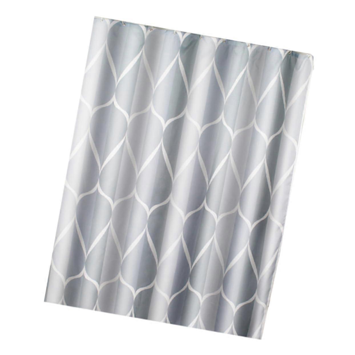 Shower Curtain Set with Simple Design Easy Clean for Standard Bathroom Decor