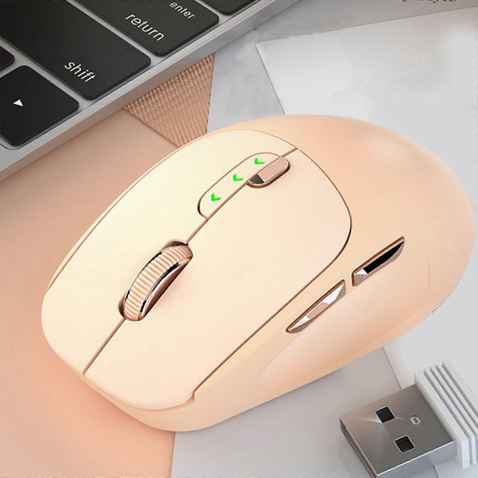 Quinlirra Easter Gift: Wireless Bluetooth Mouse, Rechargeable, Quiet, DPI Adjustable, Compatible with Notebook, Tablet, PC