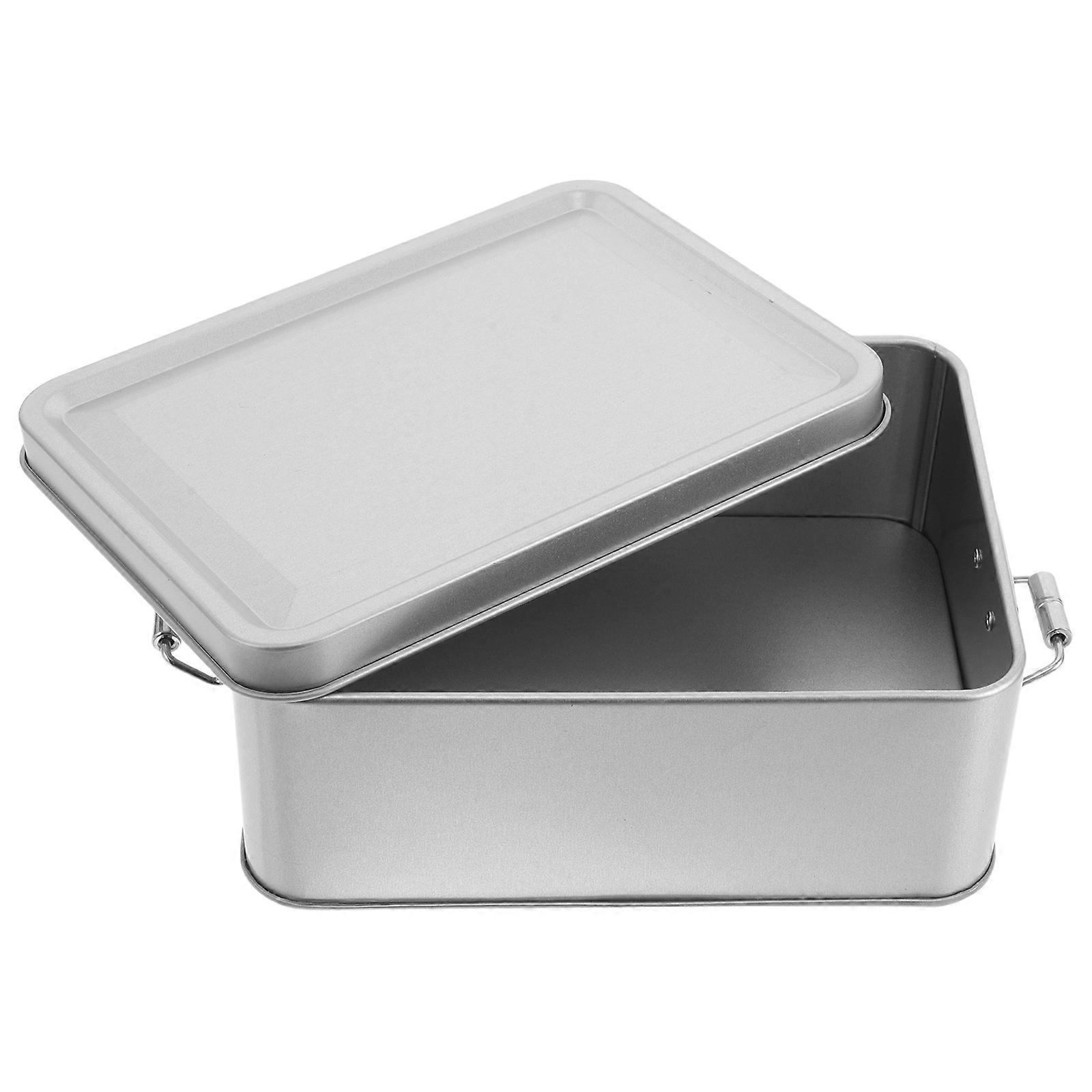 Vintage Candy Box for Storage Use Silver Metal Storage Canister