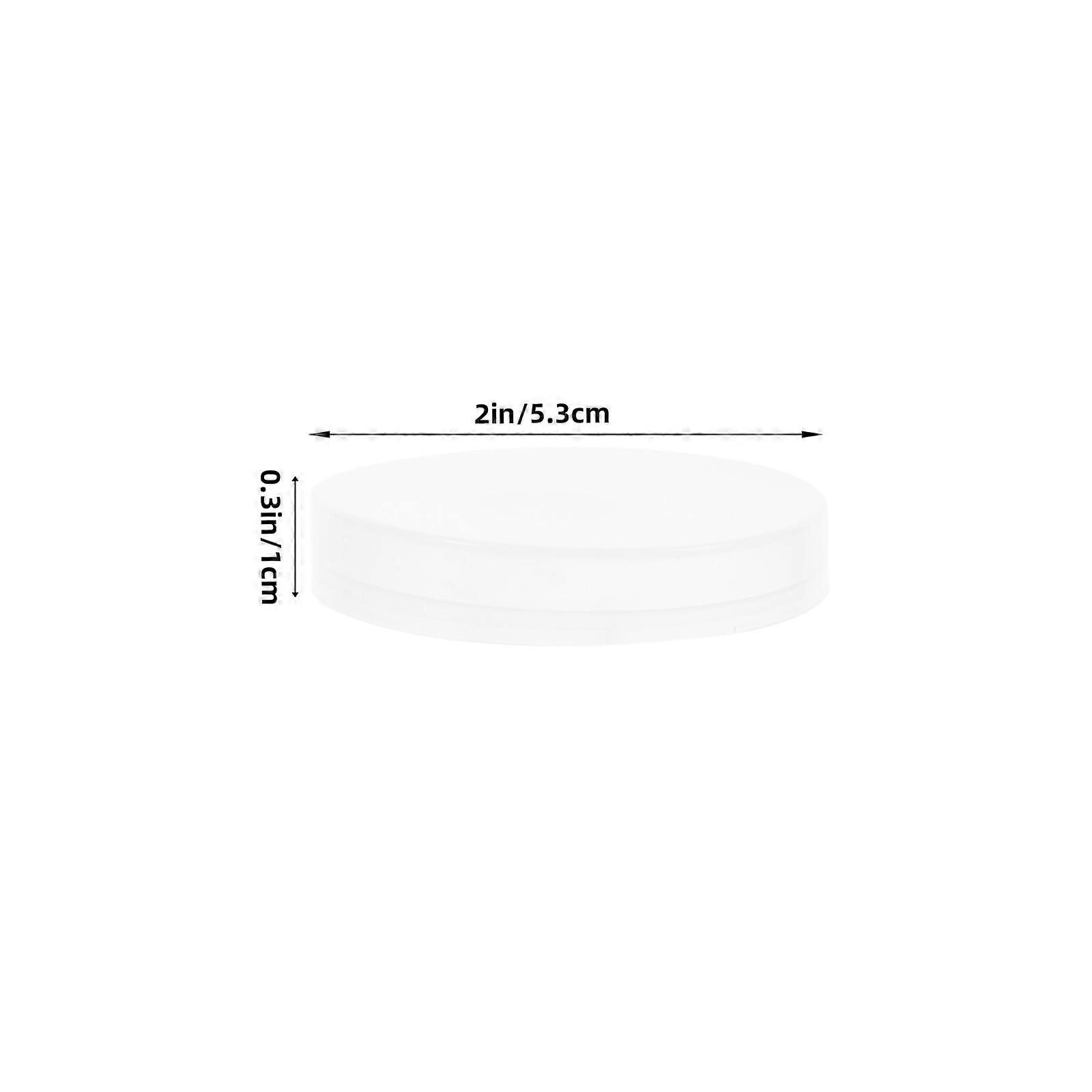 White PE Protective Replacement Lids for Home Use Leak Proof and Reusable Suitable for 53mm Diameter