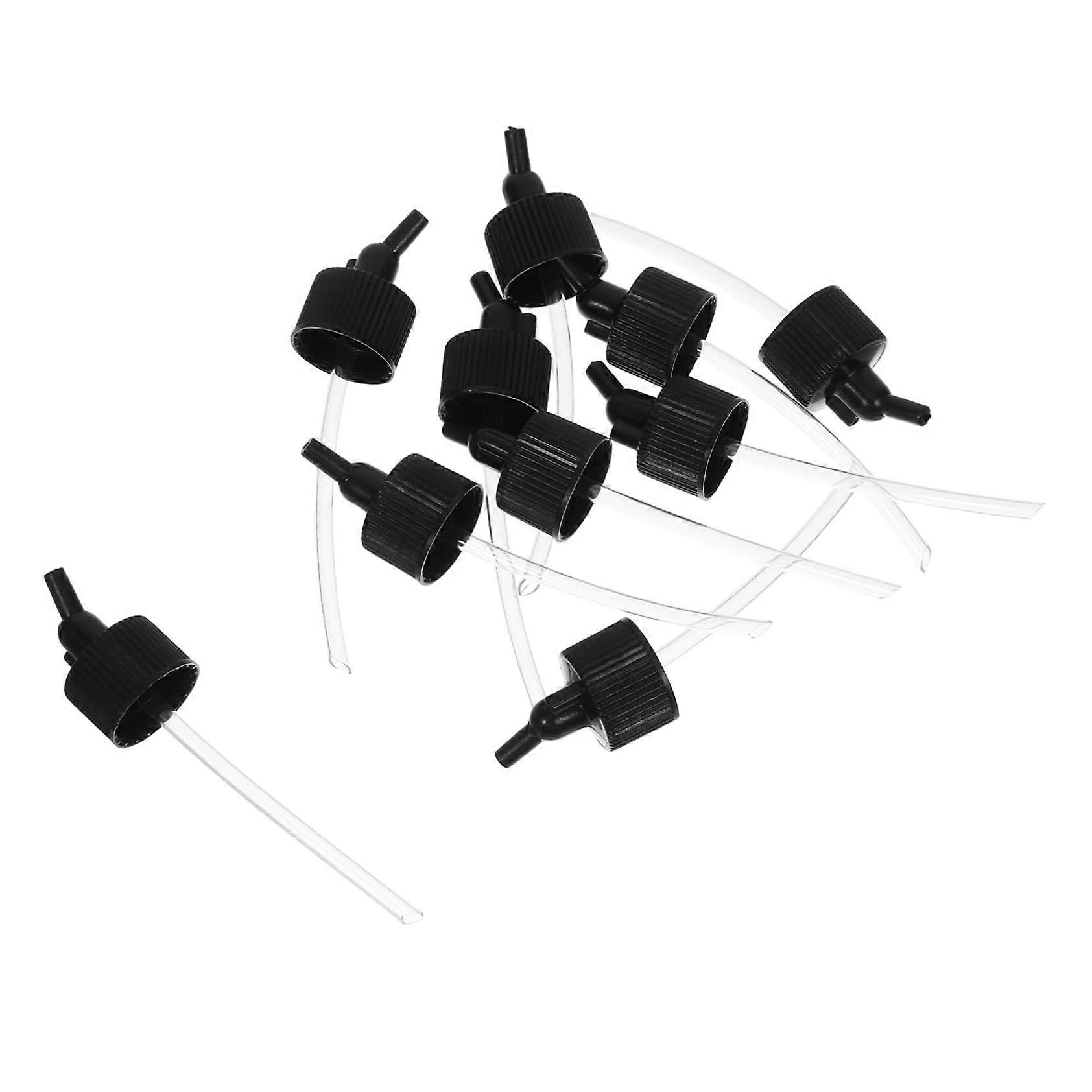 10pcs Airbrush Bottle Adapter Caps Plastic Spray Paint Lids for Detail Work and Versatile Applications
