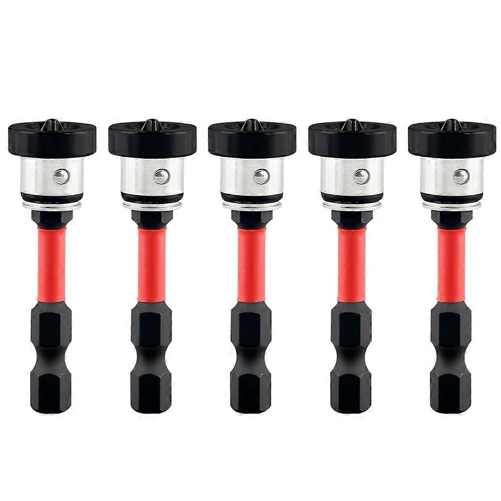 5pcs Positioning Screwdriver Bits Drywall Screw Bits 50mm Magnetic Positioning Screwdriver Bits for Plasterboards