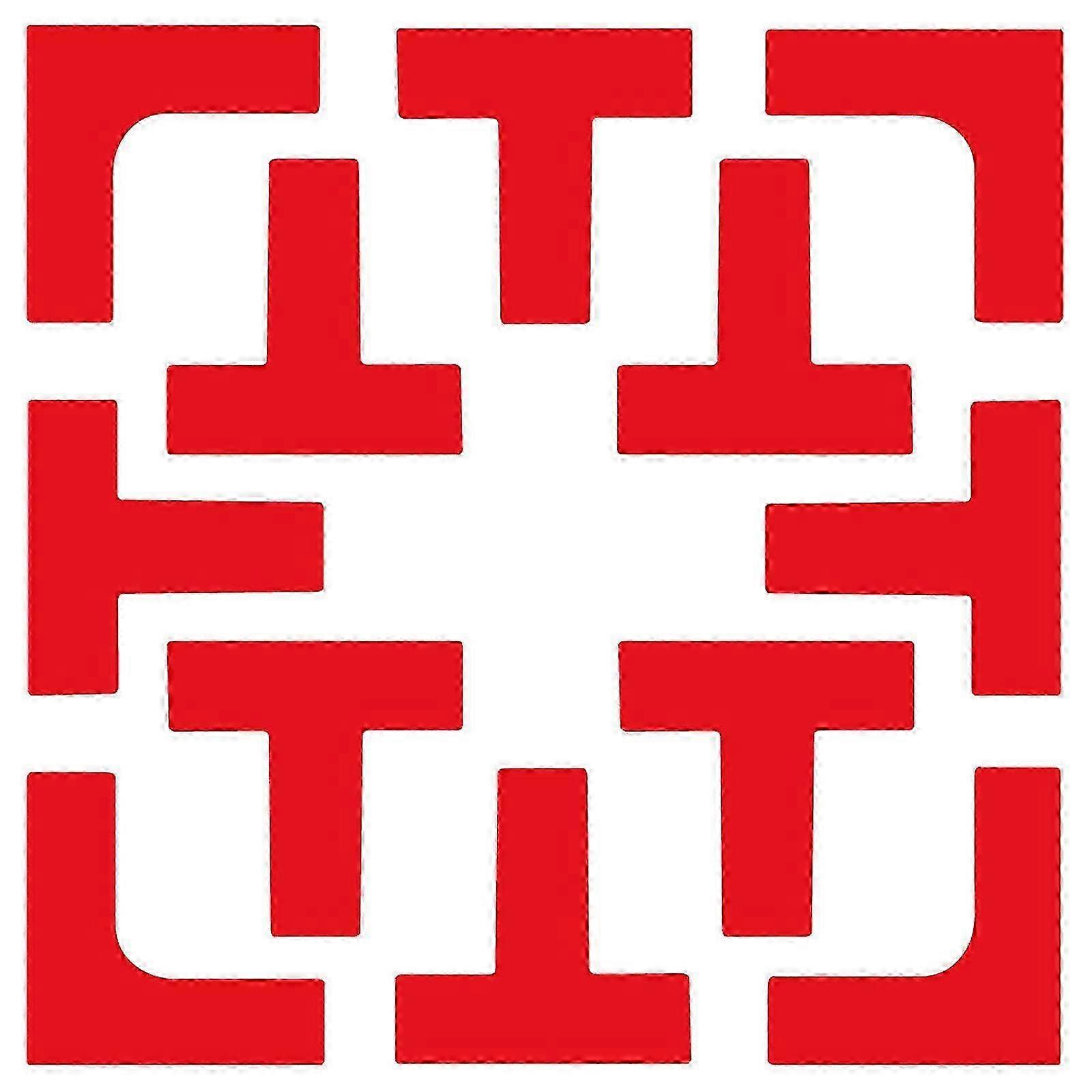 Courts Line Marker Windproof Throw Down Markers Pickleball Courts Line Markers Temporary Pickleball Line Enduring Red 25-26