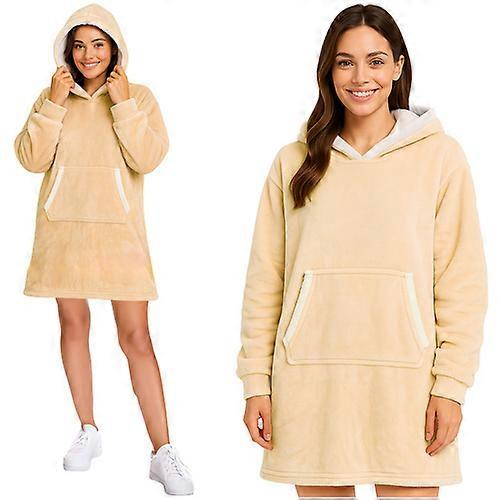 Suéter XXL - manta beige Ruhhy 26146