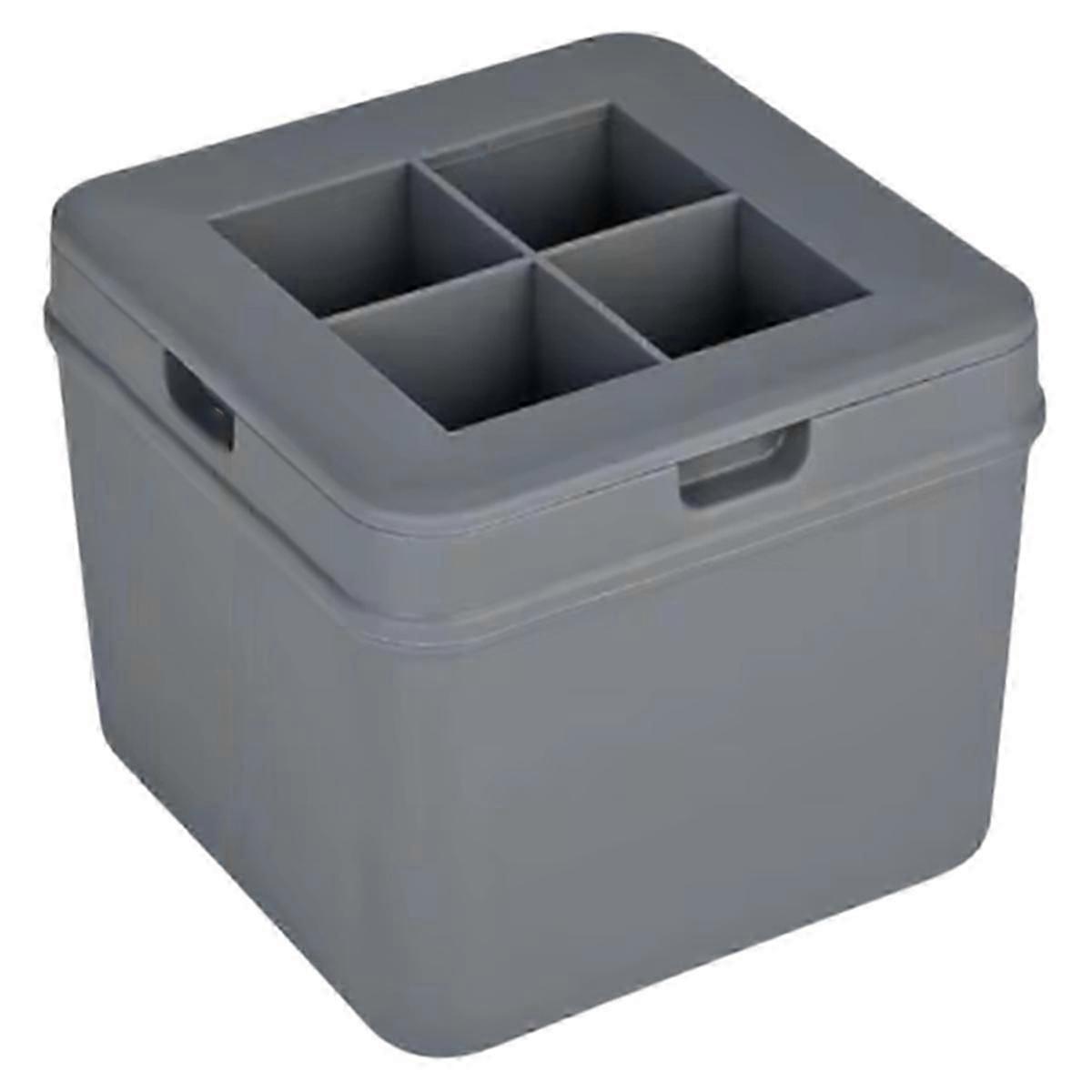 Large Square Crystal Clear Ice Maker Easy Release