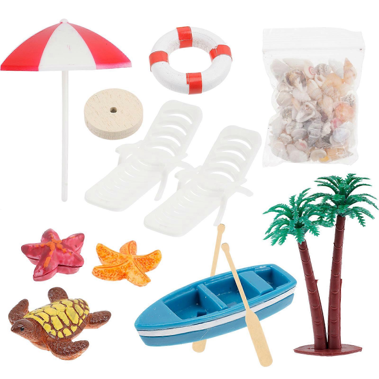 1 Set Miniature Beach Decor Micro Landscape Ornament