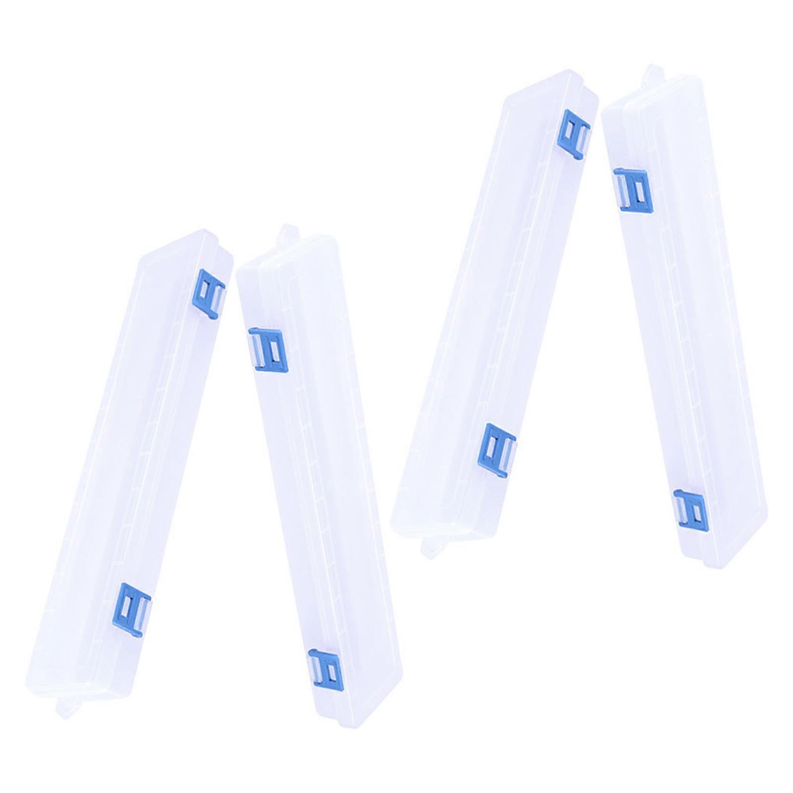 Portable Storage Boxes for Painting Tools Clear Plastic Box Set of 4pcs Perfect for Home Use