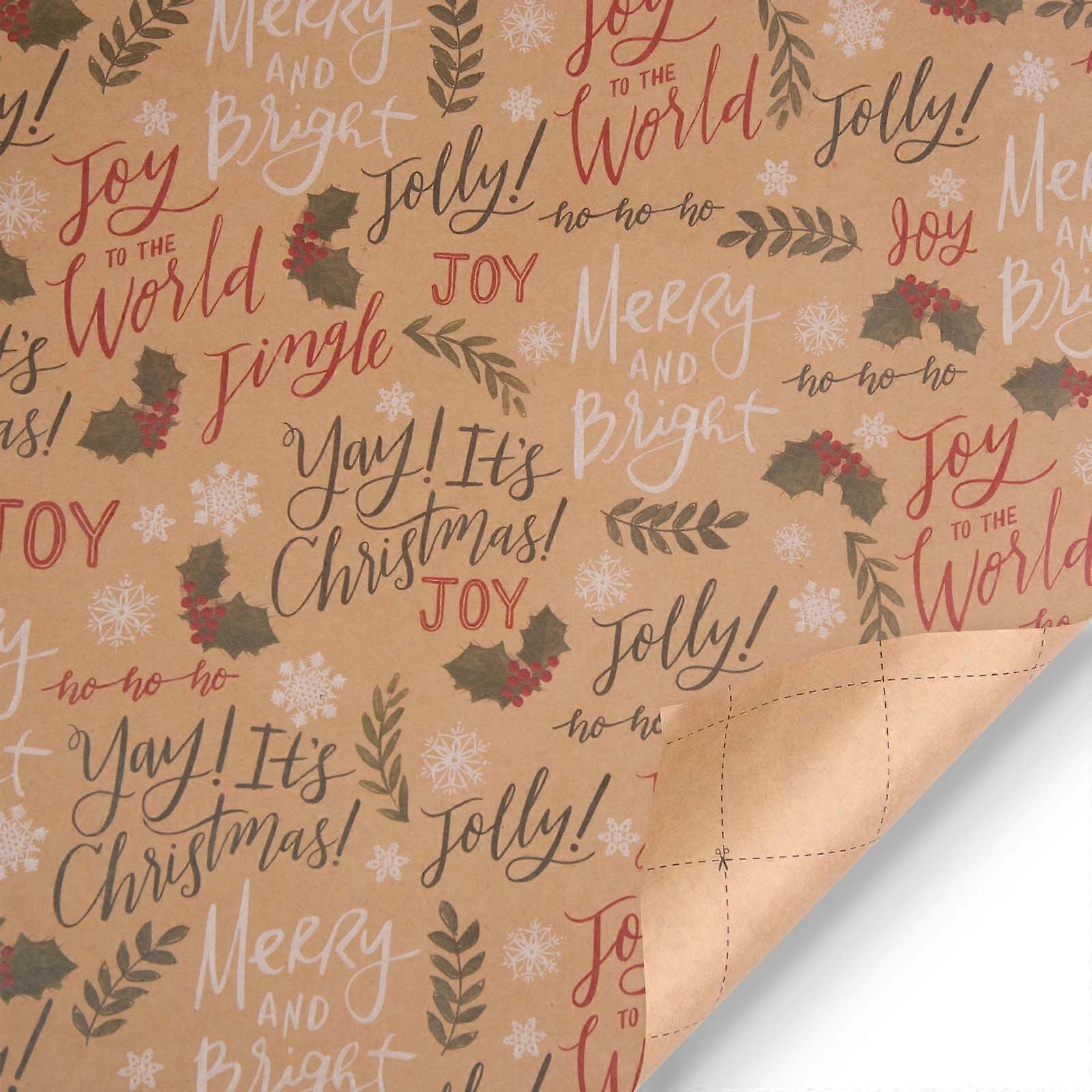 Christmas Wrapping Paper Christmas Elements Series Single Sided Wrapping Paper Pattern Pattern