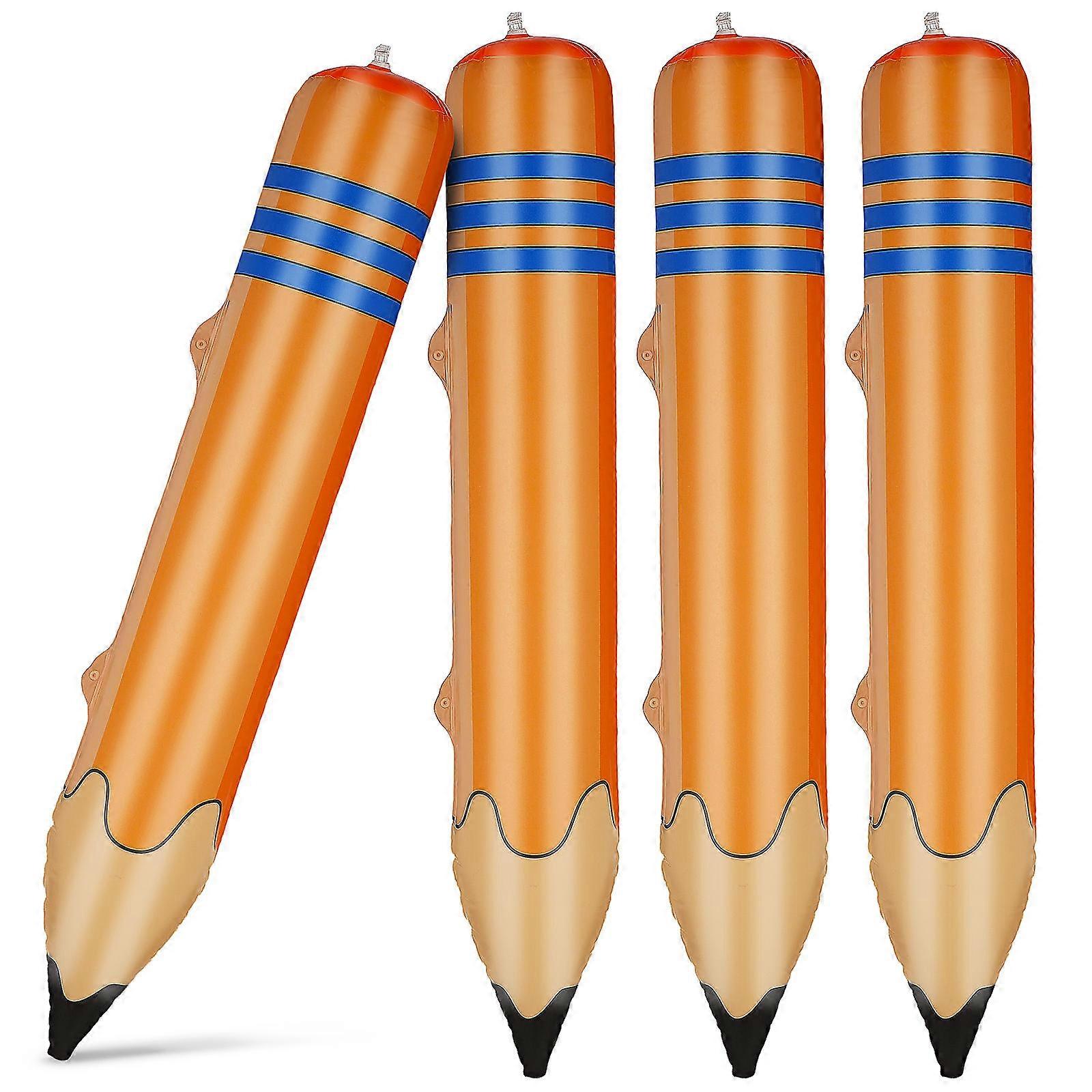 Inflatable Pencil Giant Pencil Balloon for Classroom 4Pcs Decorations