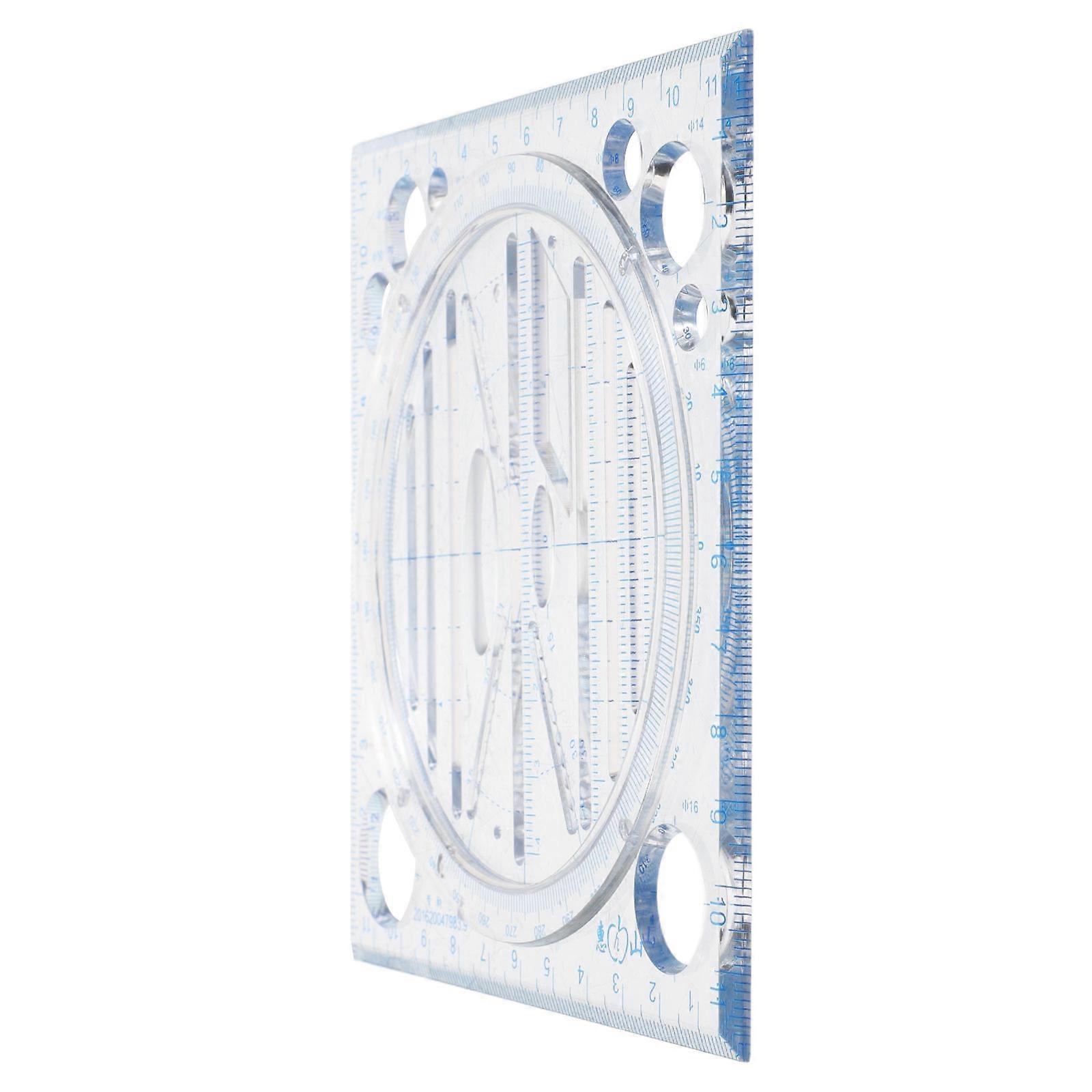 Geometric Drawing Template Plastic Circle Template for Measuring Use