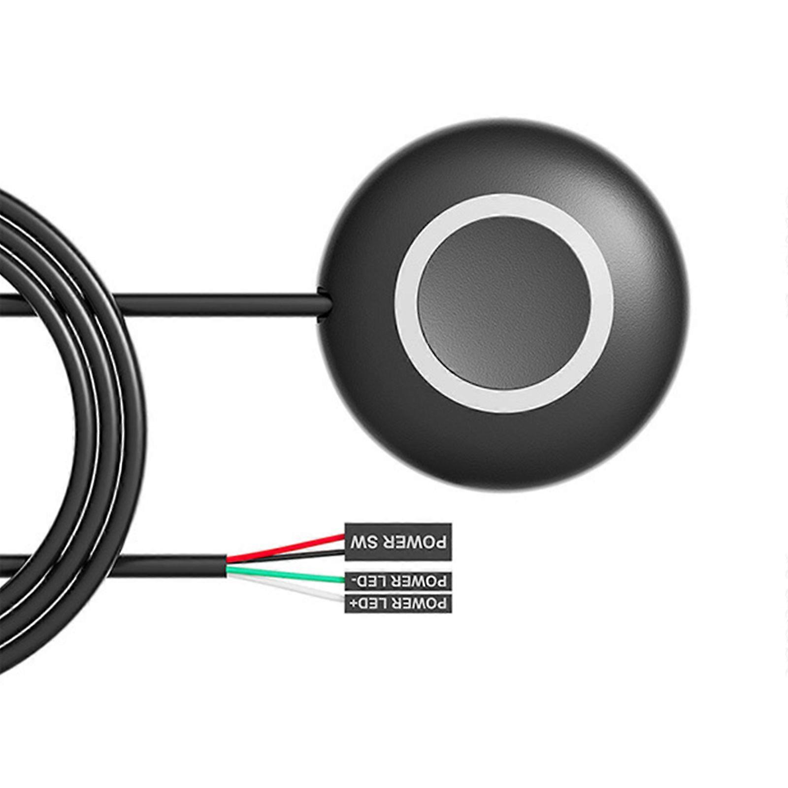 Computer Desktop Computer Power Switches Mobile Switches Button ON Off Button for Household,Office Adhesive Pad  Black