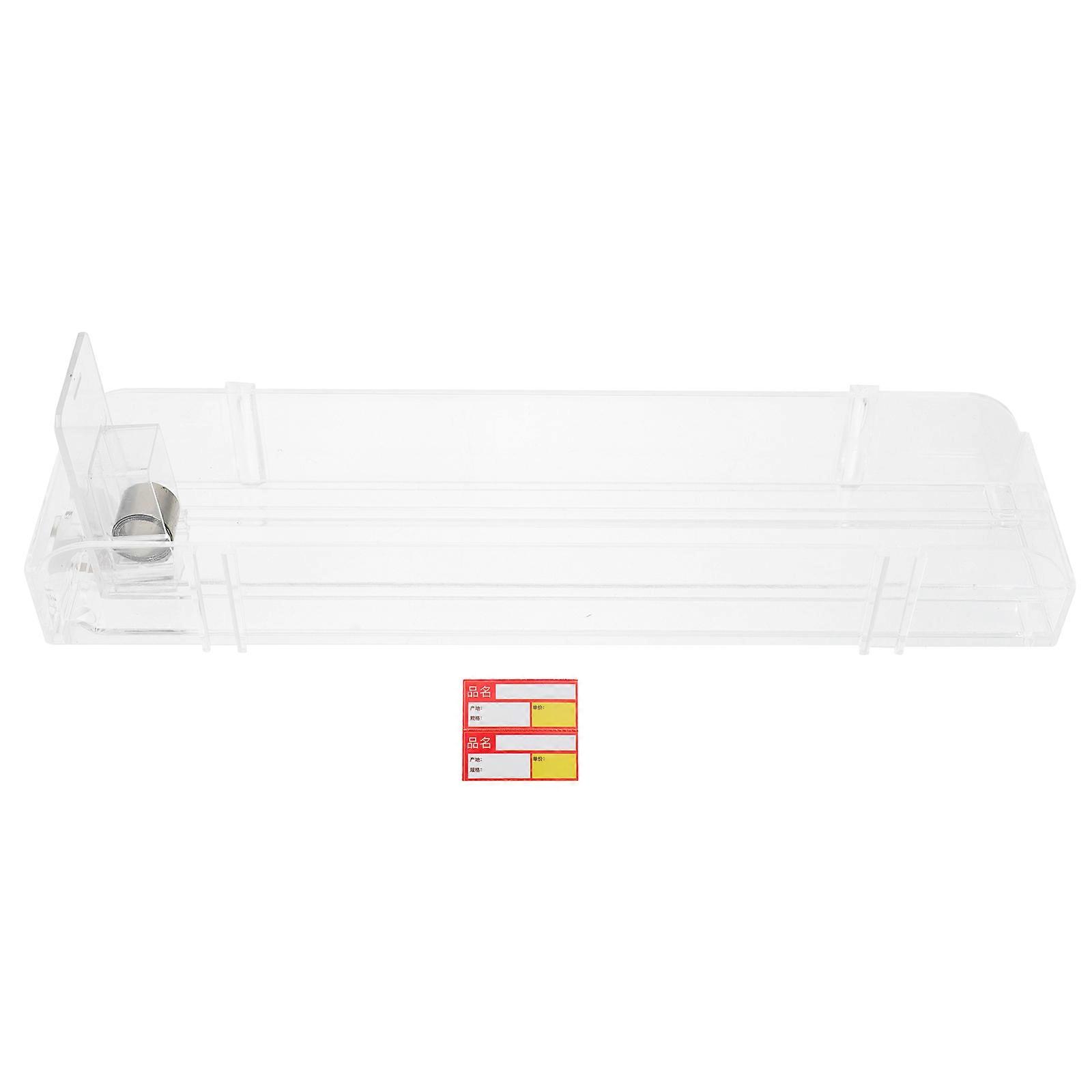 Auto Push Rack for Storage Use 2Pcs Transparent Plastic Display