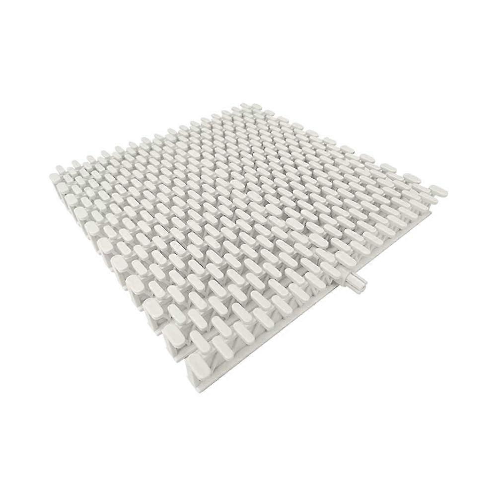 Plastic Drain Grate  Flexible Splicing Channel, Overflow Cover, UVResistant Drainage Grid, BeigeB 7.1x39.3in10pcs