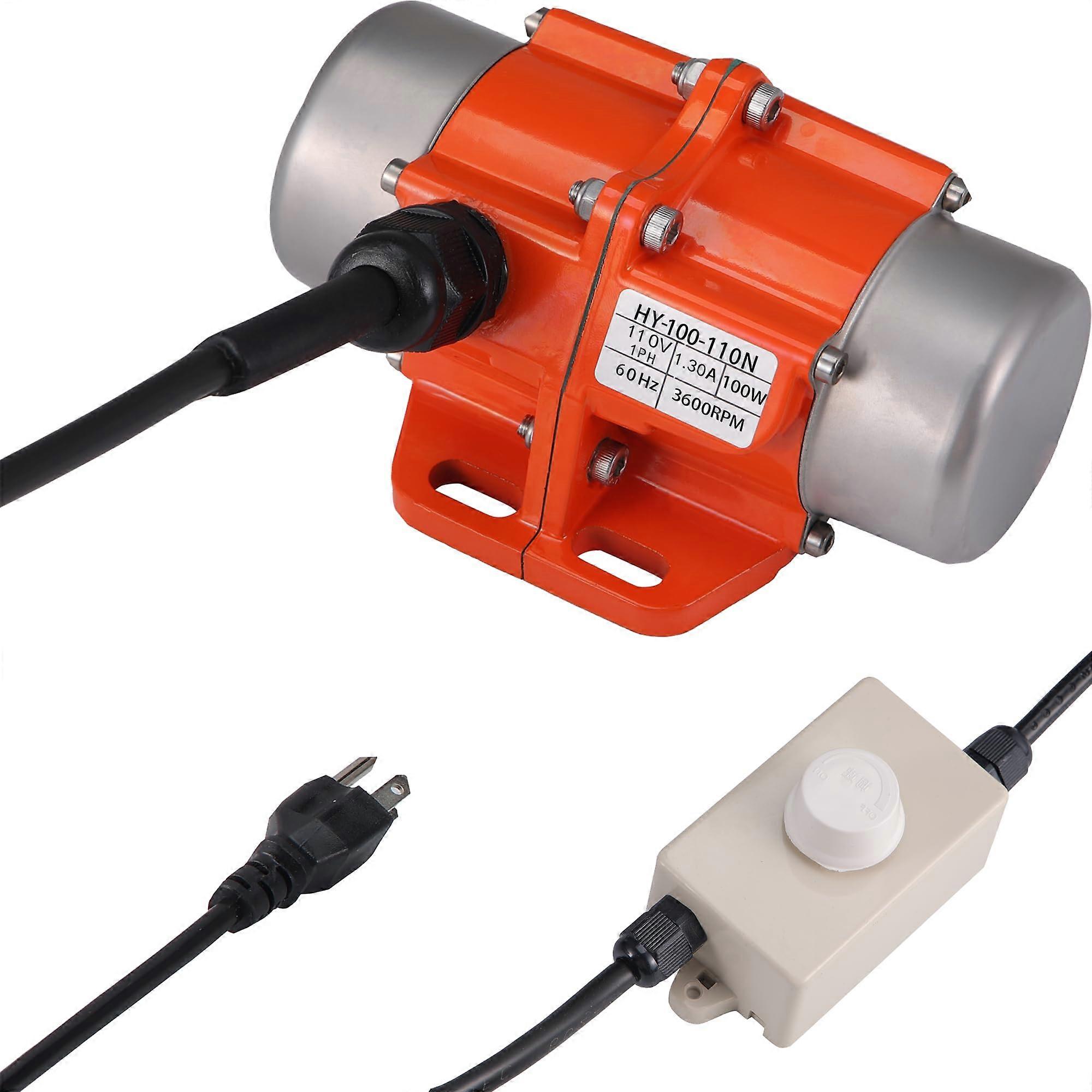 110V 100W Vibration Motor with Adjustable Speed for Shaker Table Concrete Casting IP65