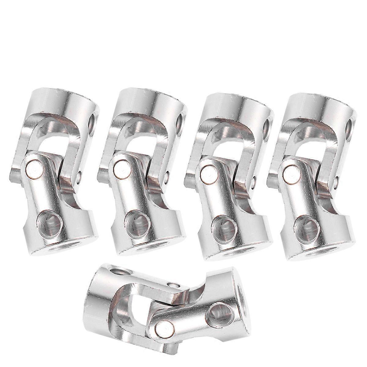 Model Car Universal Joint Coupler for Steering 5Pcs Silver Set