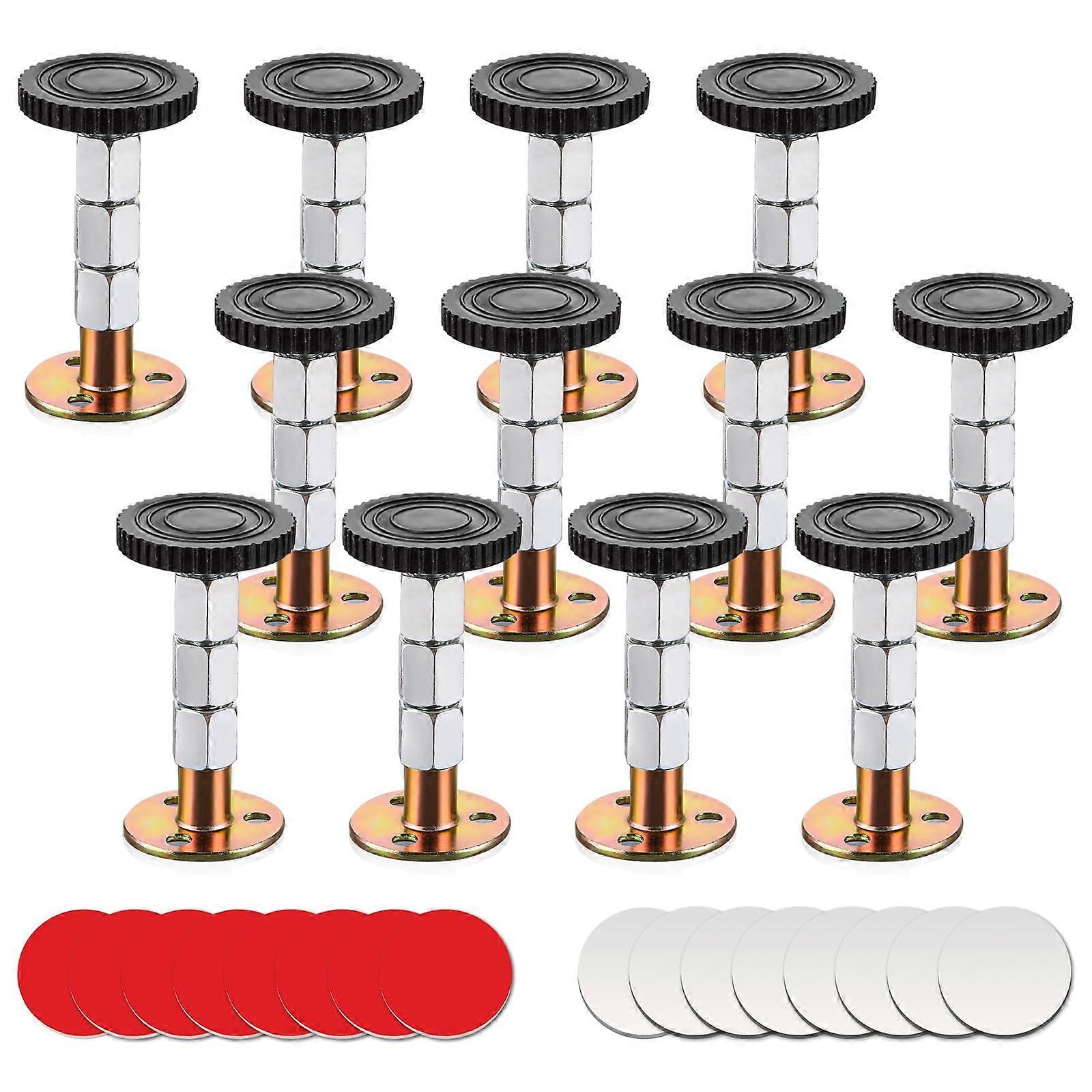 12 Pcs Adjustable Bed Frame Stabilizer AntiShake Headboard Stopper Noise Reduction Support