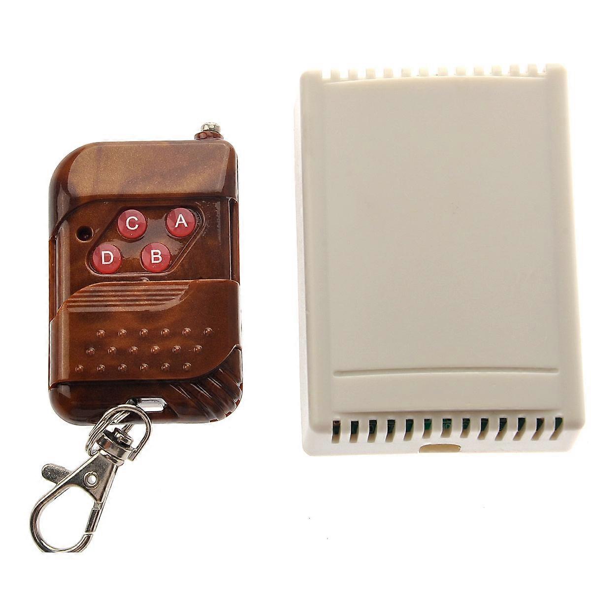 12V 4-Channel Wireless Receiver Momentary Switch Set 2Pcs