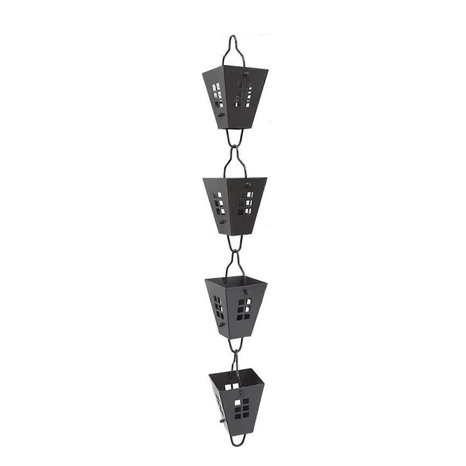 Rain Chain for Gutters with RustResistant Coating, Decorative Downspout Replacement F100X12cm