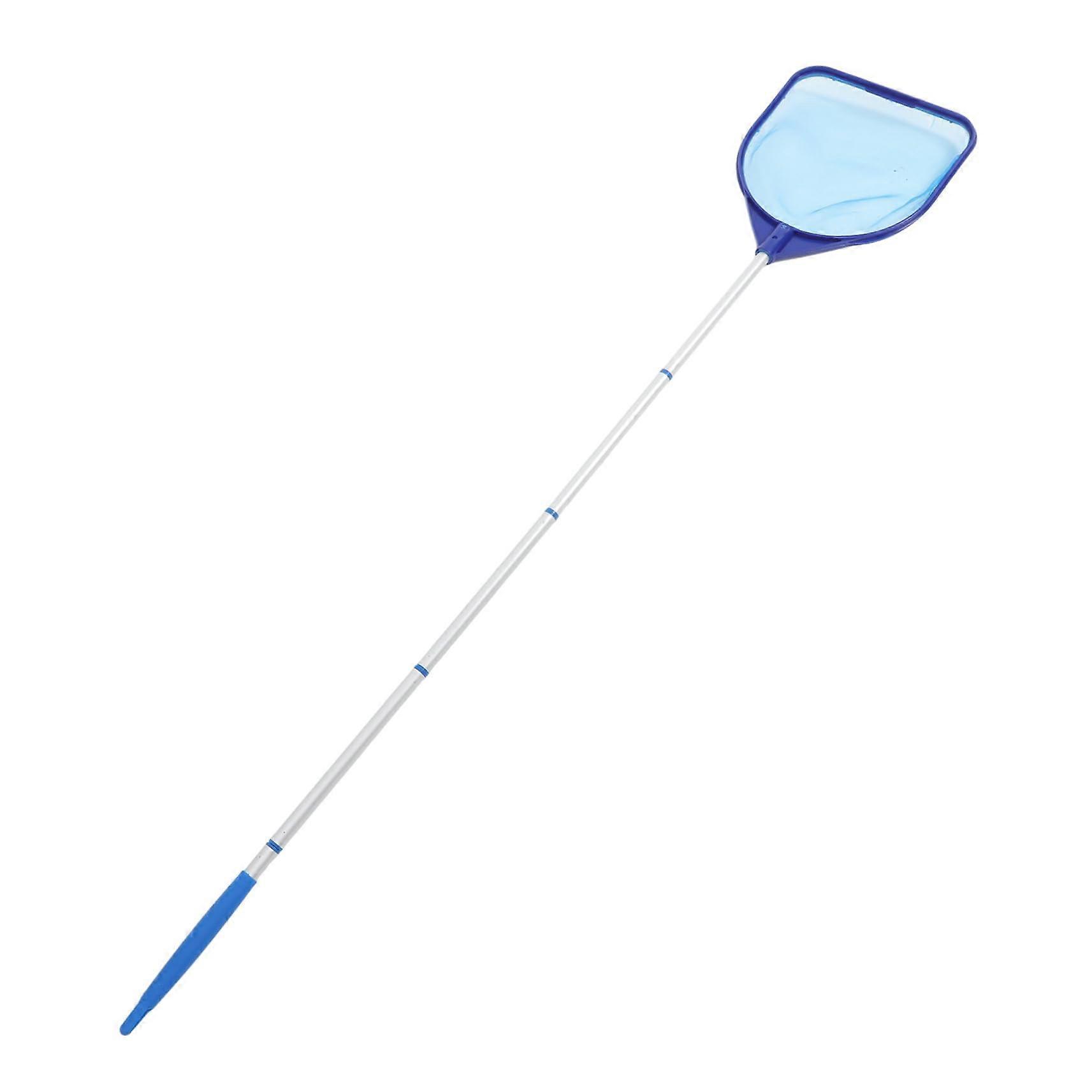 Pool Skimmer with 5Section Pole, Durable Telescopic Leaf Rake Net for Swimming Pool Cleaning