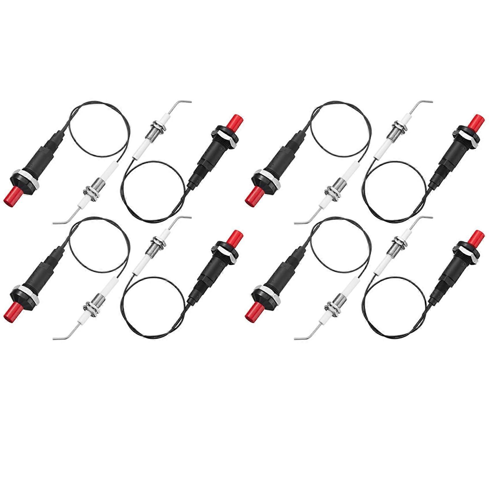 8pcs Propane Piezo Igniter Kit with 30cm Wire and Ceramic Electrode for Gas Grill BBQ