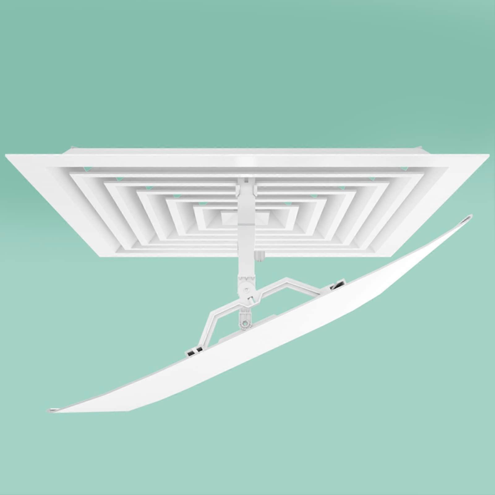 Square Air Conditioner Wind Deflector PVC Shield, Angle Adjustable for Home Office Direct Wind Protection