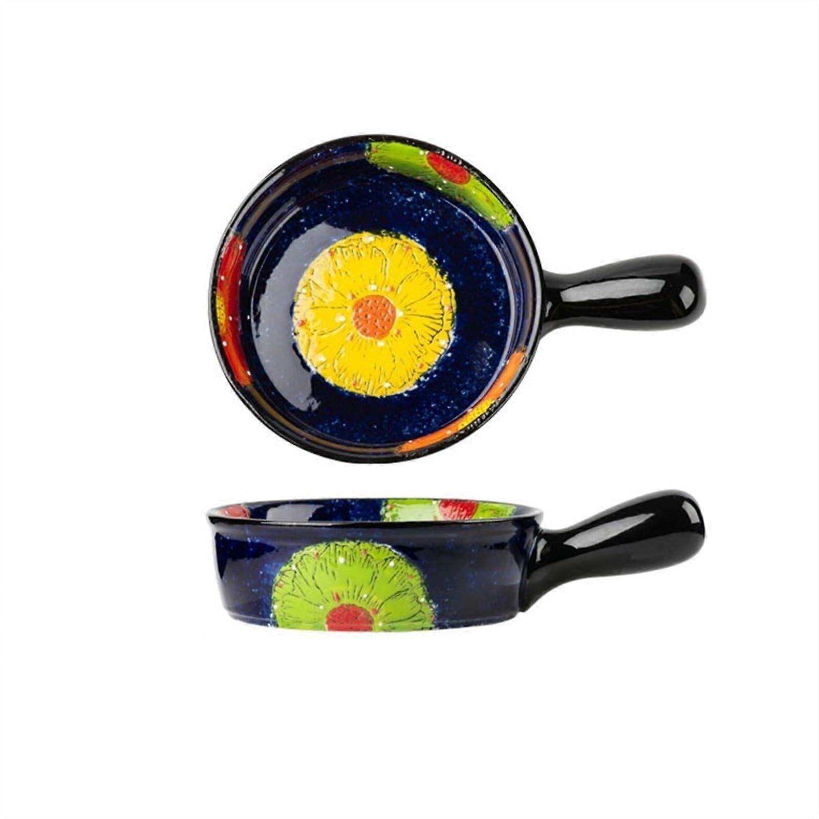 Ceramic Baking Dish with Handles, Oven Safe,  Temperature Resistant for Lasagne Pie Tapas 16.3cm