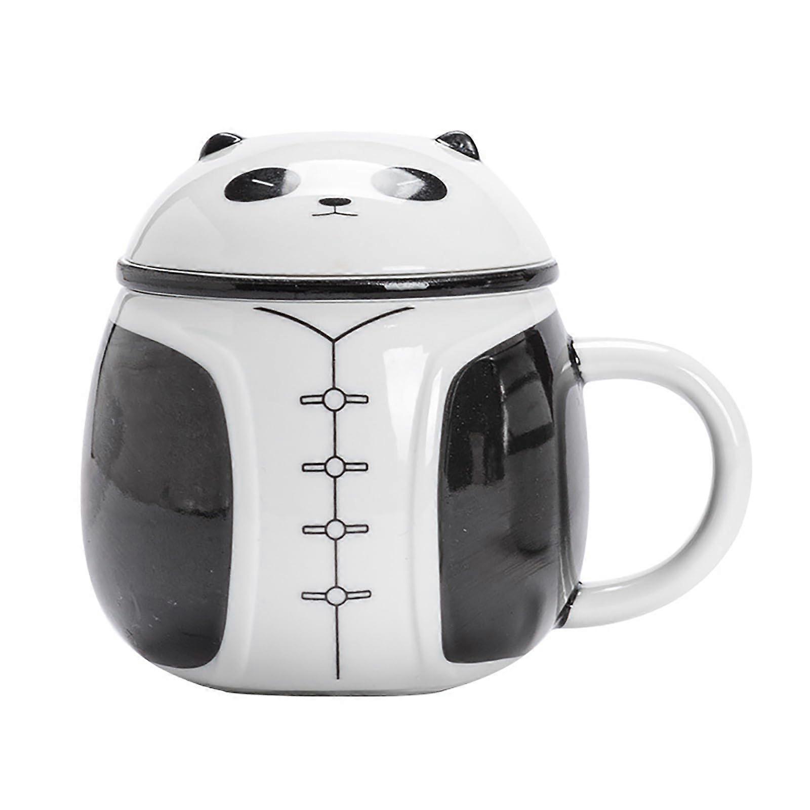 Tea Infuser Mug Ceramic Loose Leaf Cup with Lid Strainer TeaWater Separation Office Use