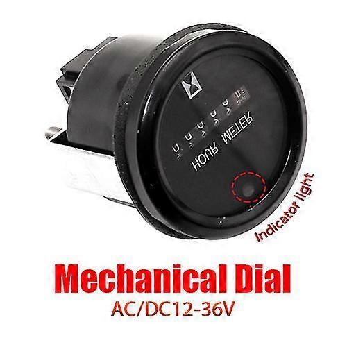 Square Mechanical Hour Meter Timer for Electro Generator Engine Excavator Tractor~27498 25-26