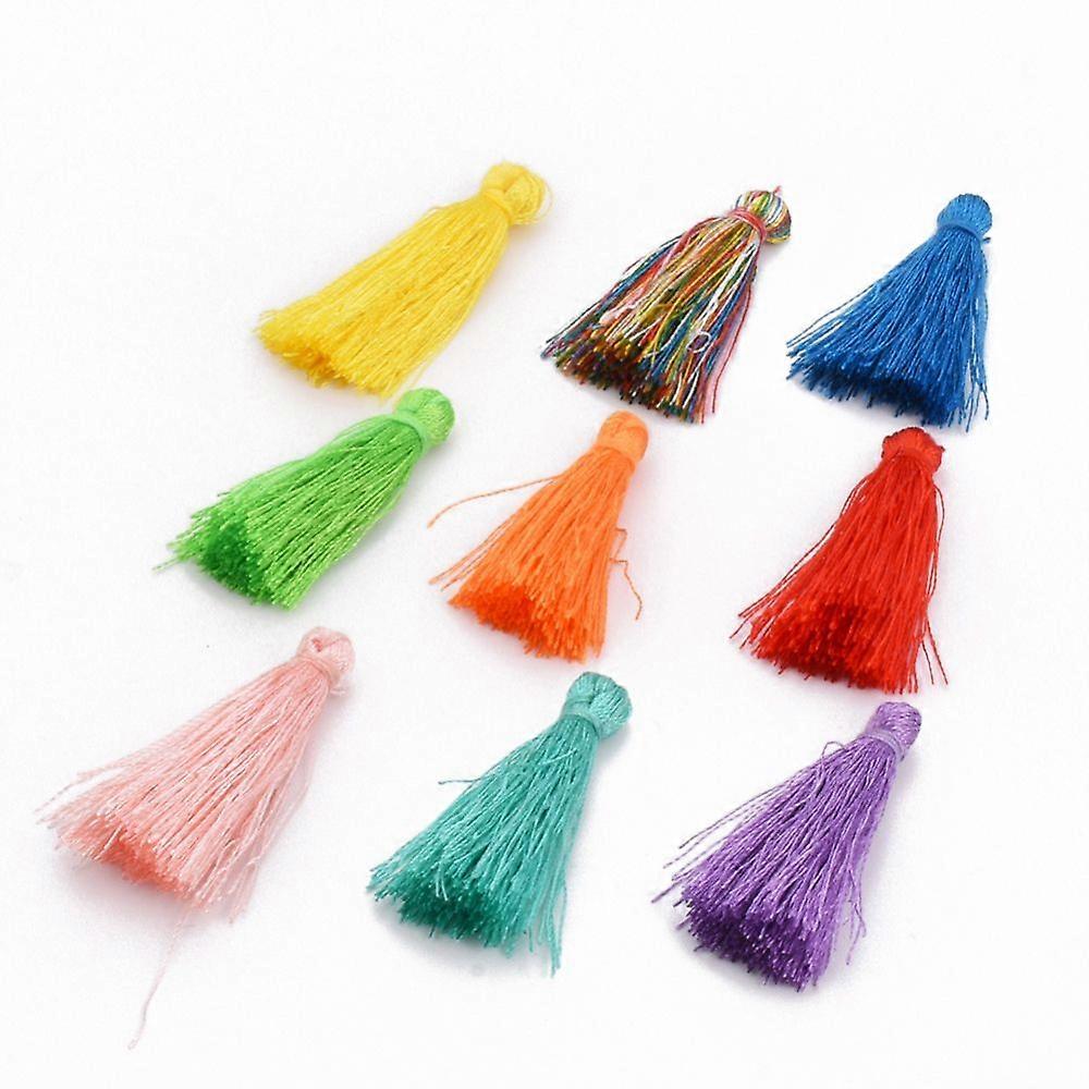 Polyester Tassel Pendant Decorations Mixed color 90~92mm