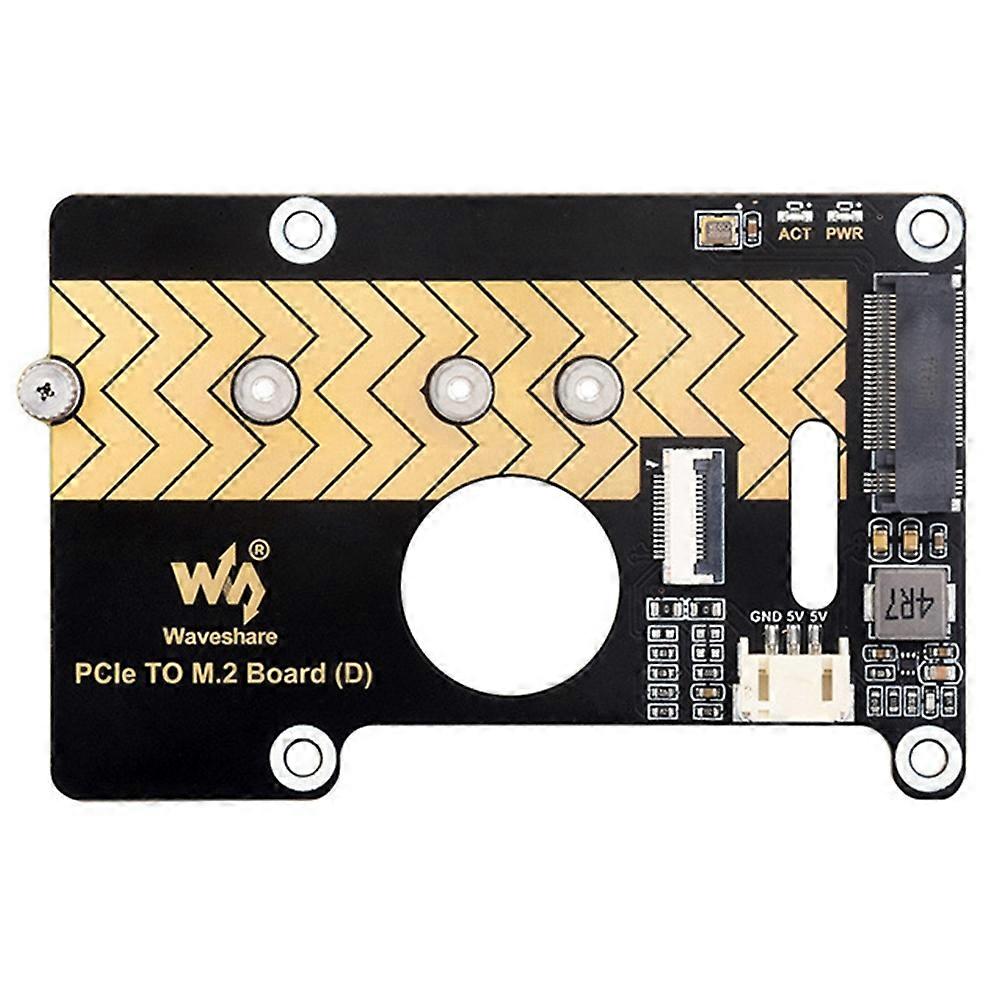 Waveshare PCIe to M.2 Adapter Board for Raspberry Pi 5 8Gbps Transfer Module Hard Disk Read/Write Faster Module
