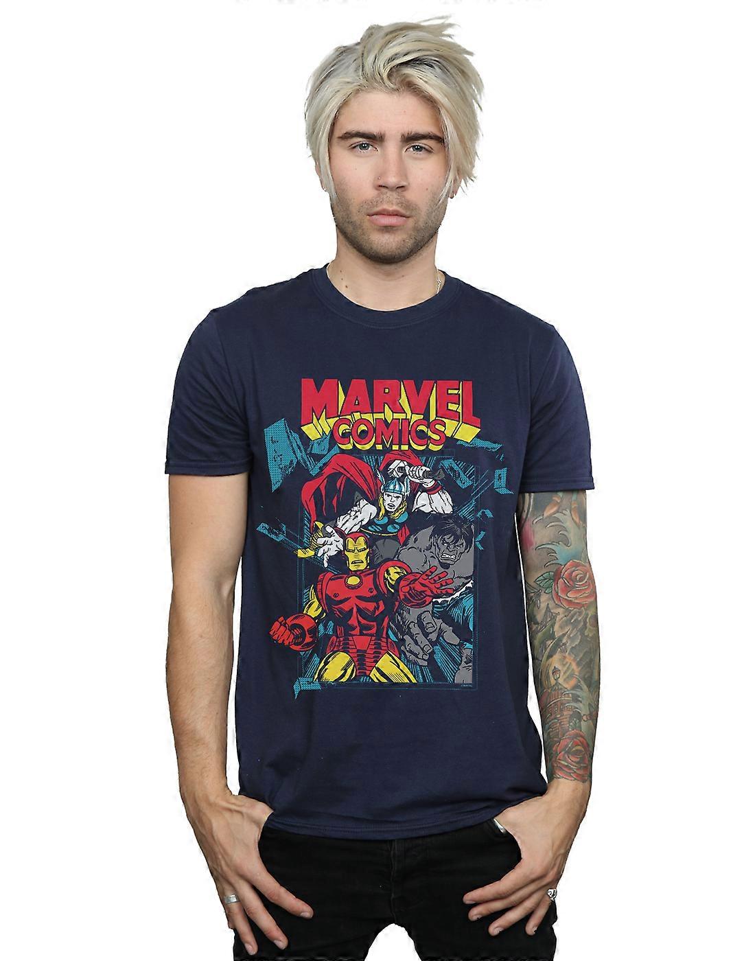 Marvel Comics férfi trió pose póló